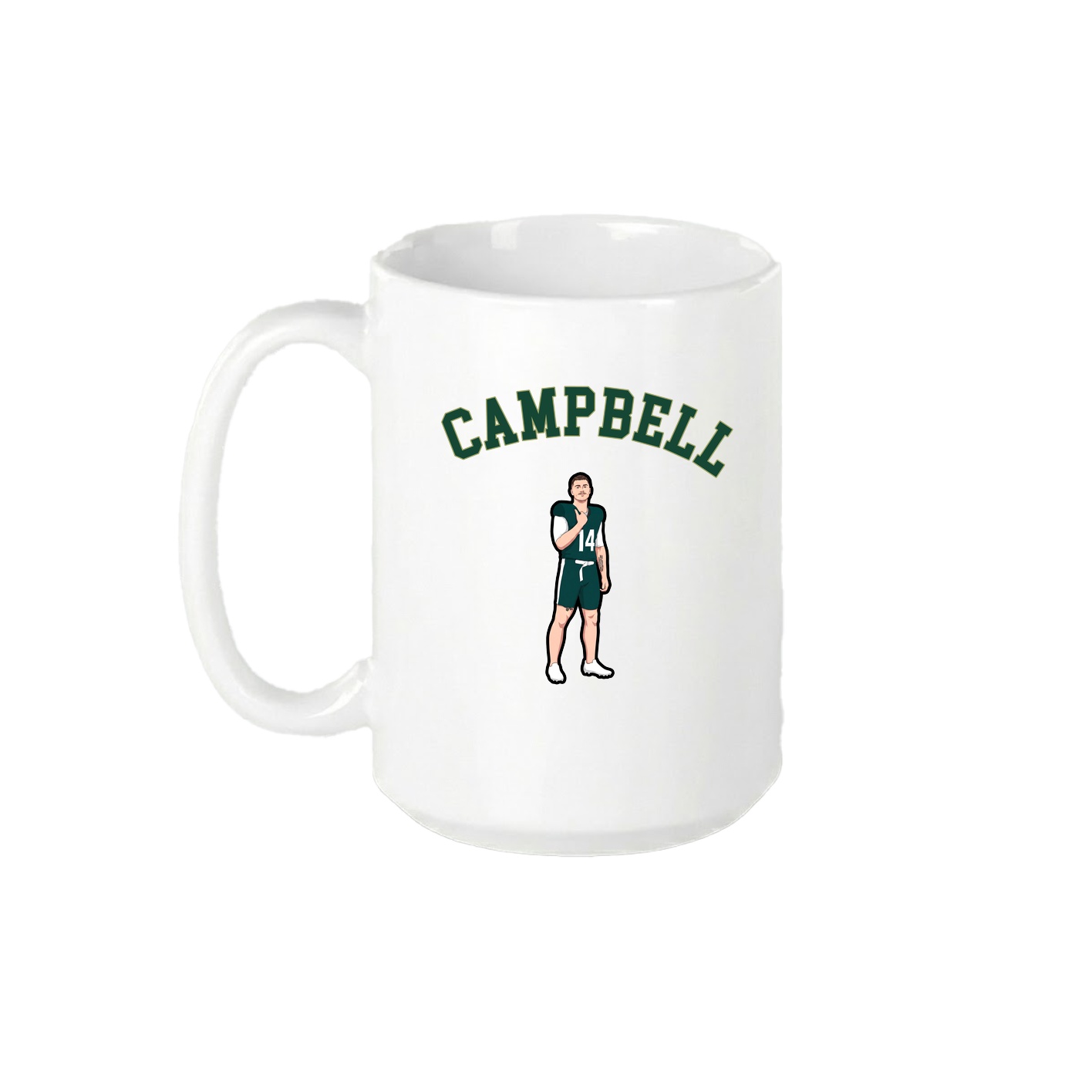 15oz Coffee Mug — Shirsey Arch in White