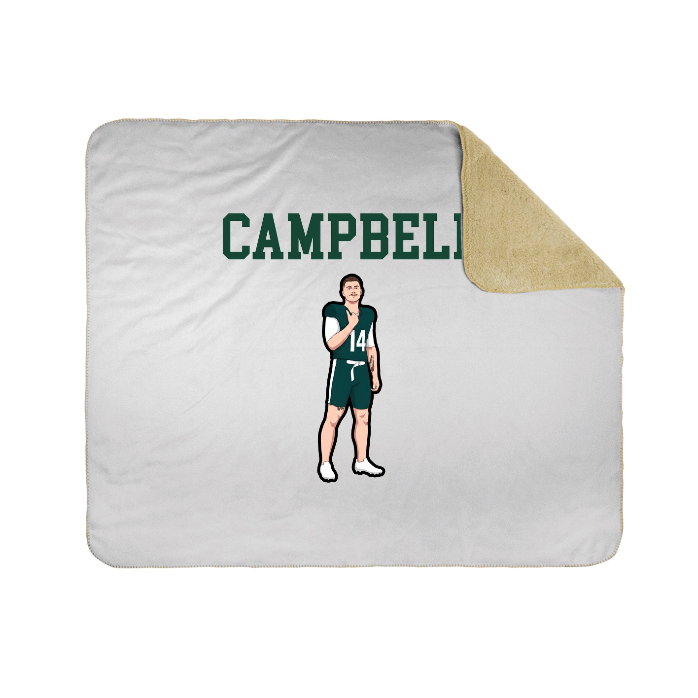 Throw Blanket — Shirsey in White