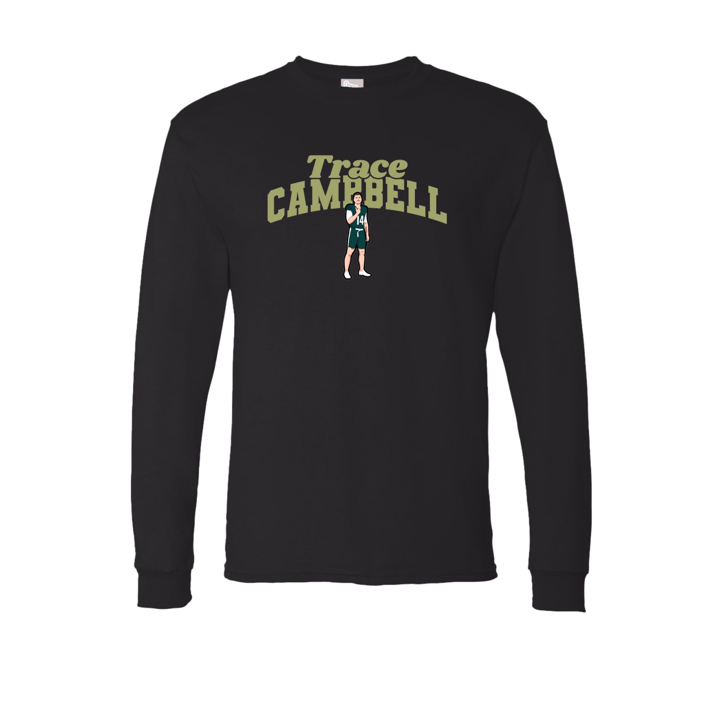 Long Sleeve Tee — Signature Arch in Black