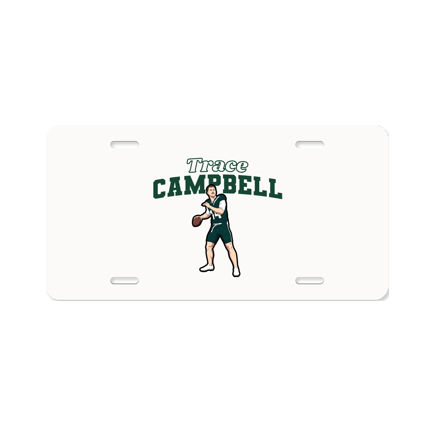 License Plate — Name Arch in Classic