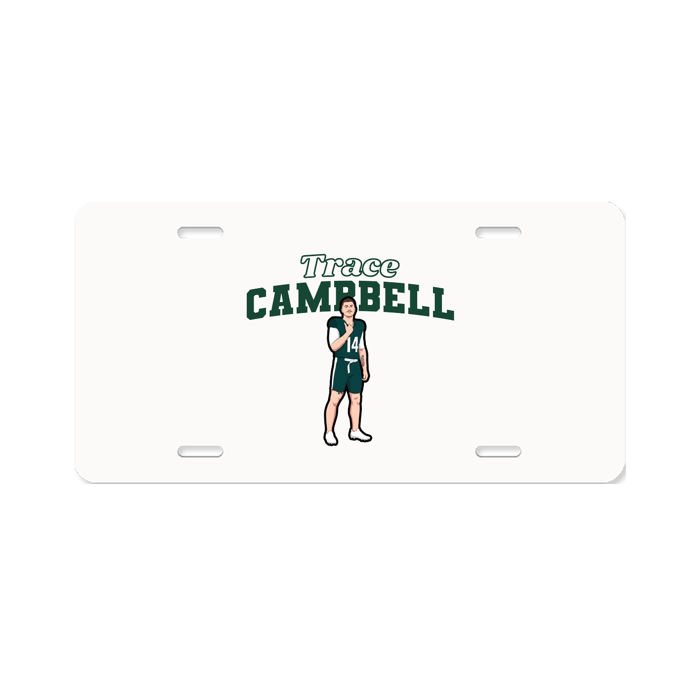License Plate — Name Arch in Classic