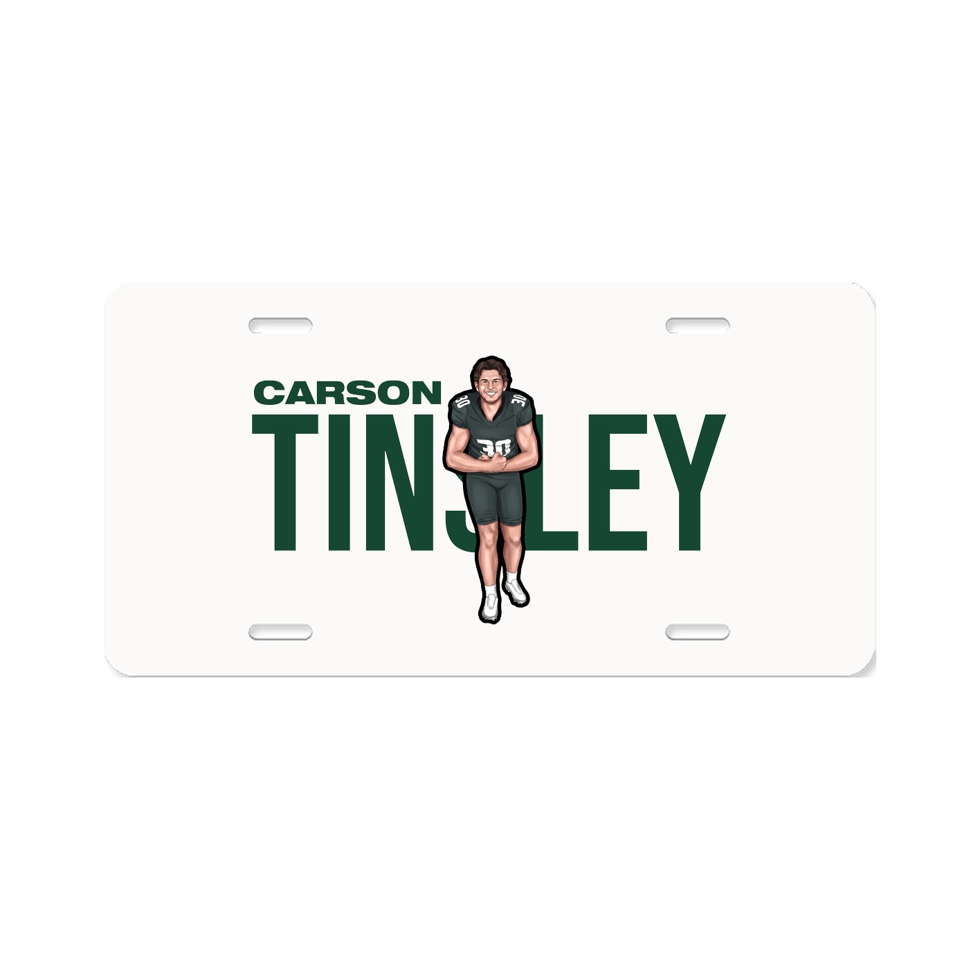 License Plate — Player Name in Classic