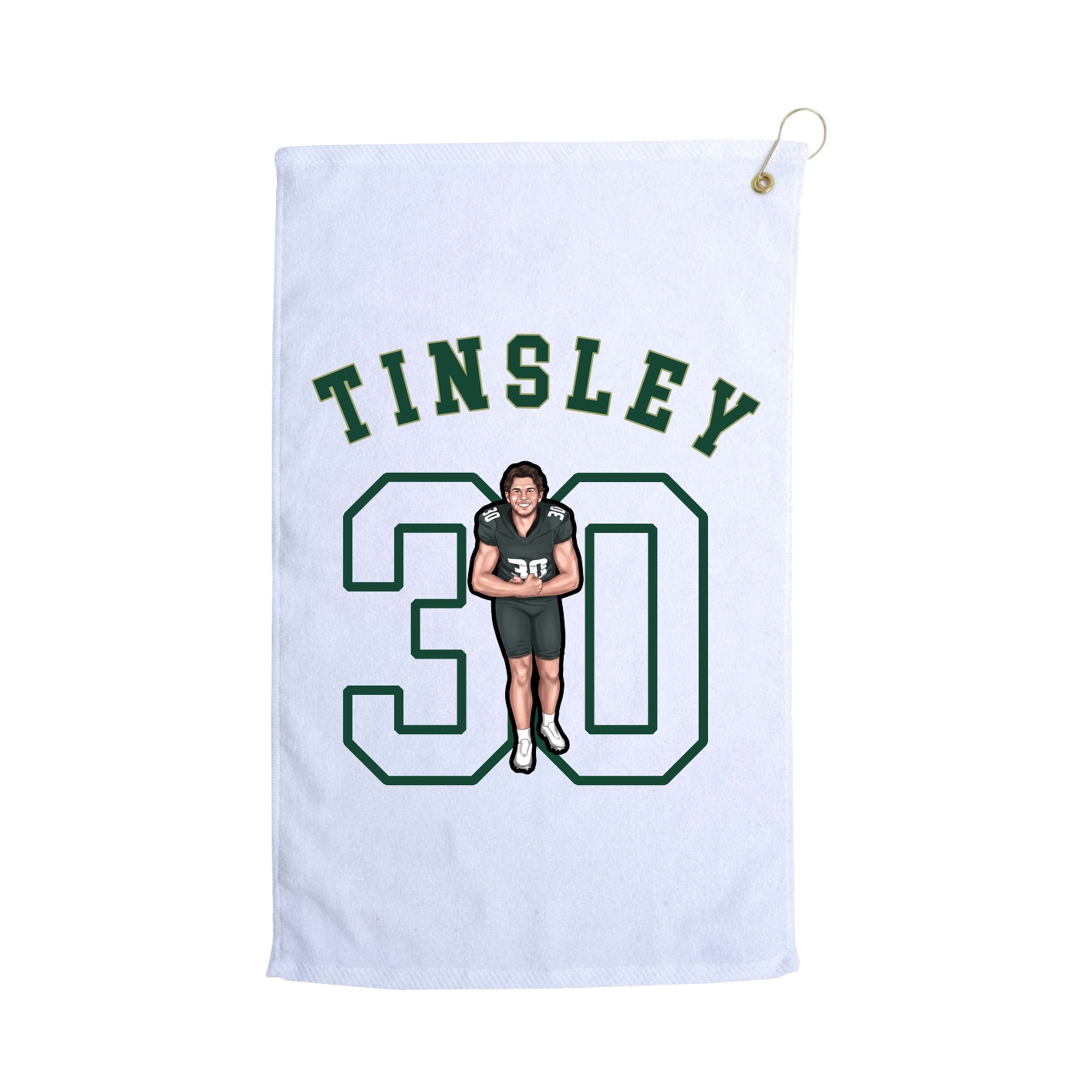 Golf Towel — Shirsey Arch in White