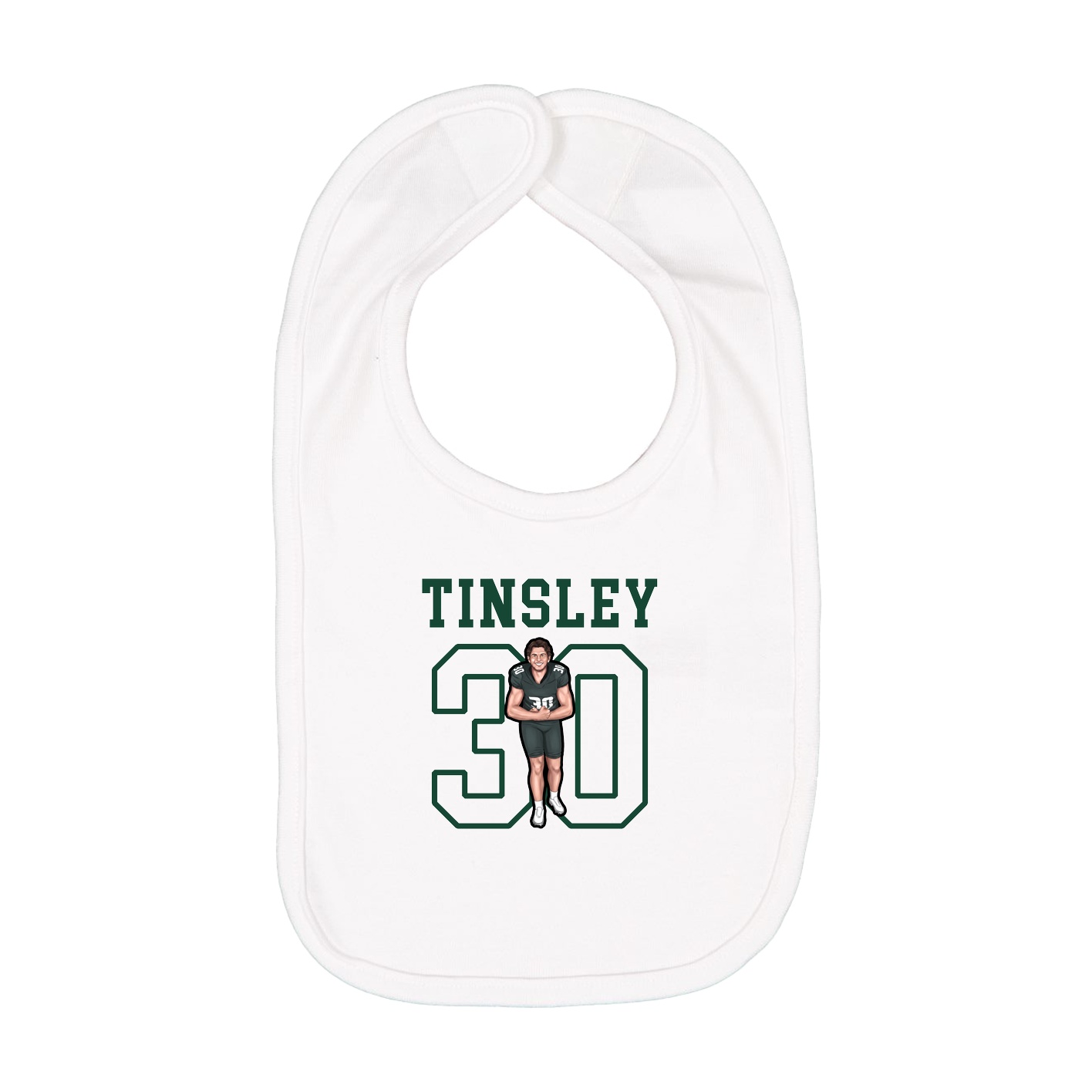 Infant Bib — Shirsey in White