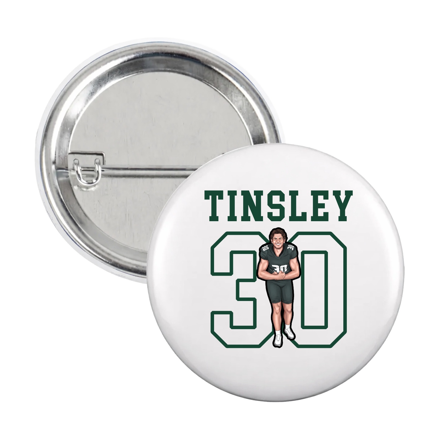 Game Day Button — Shirsey in White