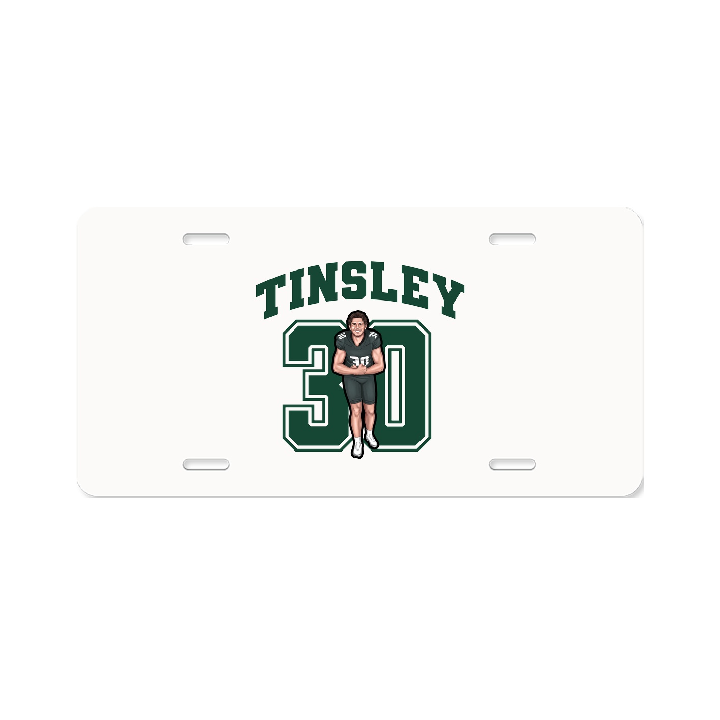 License Plate — Number in Classic