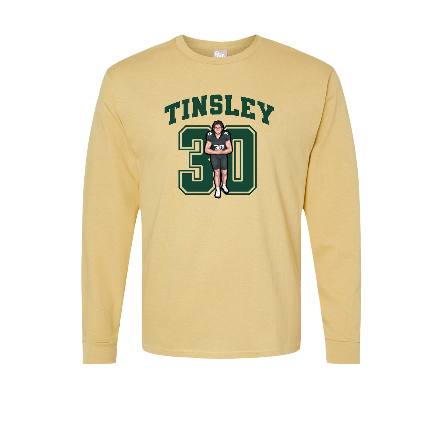 Long Sleeve Tee — Number in Vegas Gold