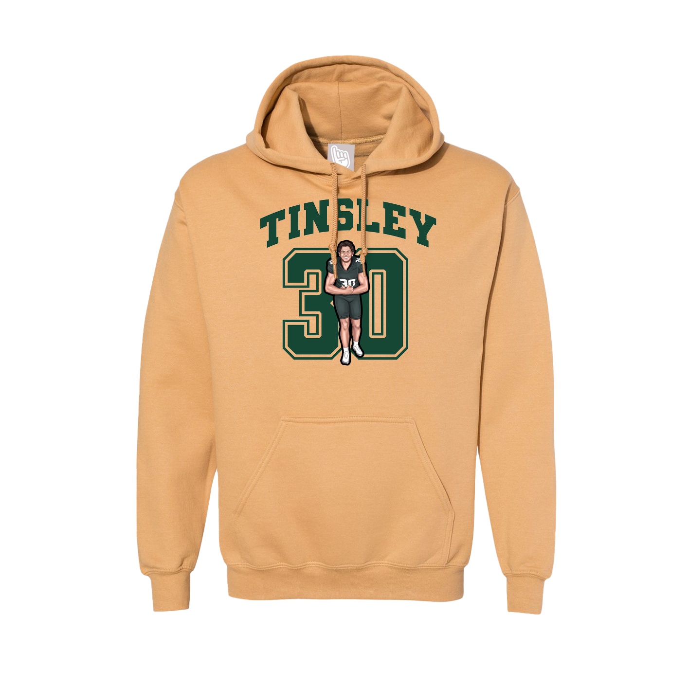 Hoodie — Number in Vegas Gold