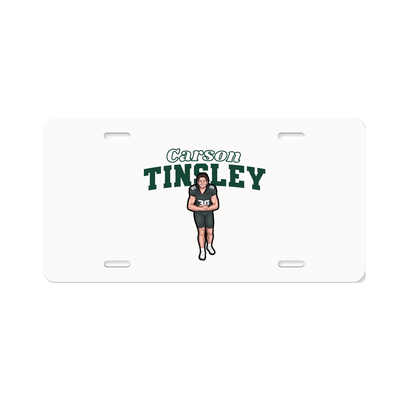 License Plate — Name Arch in Classic