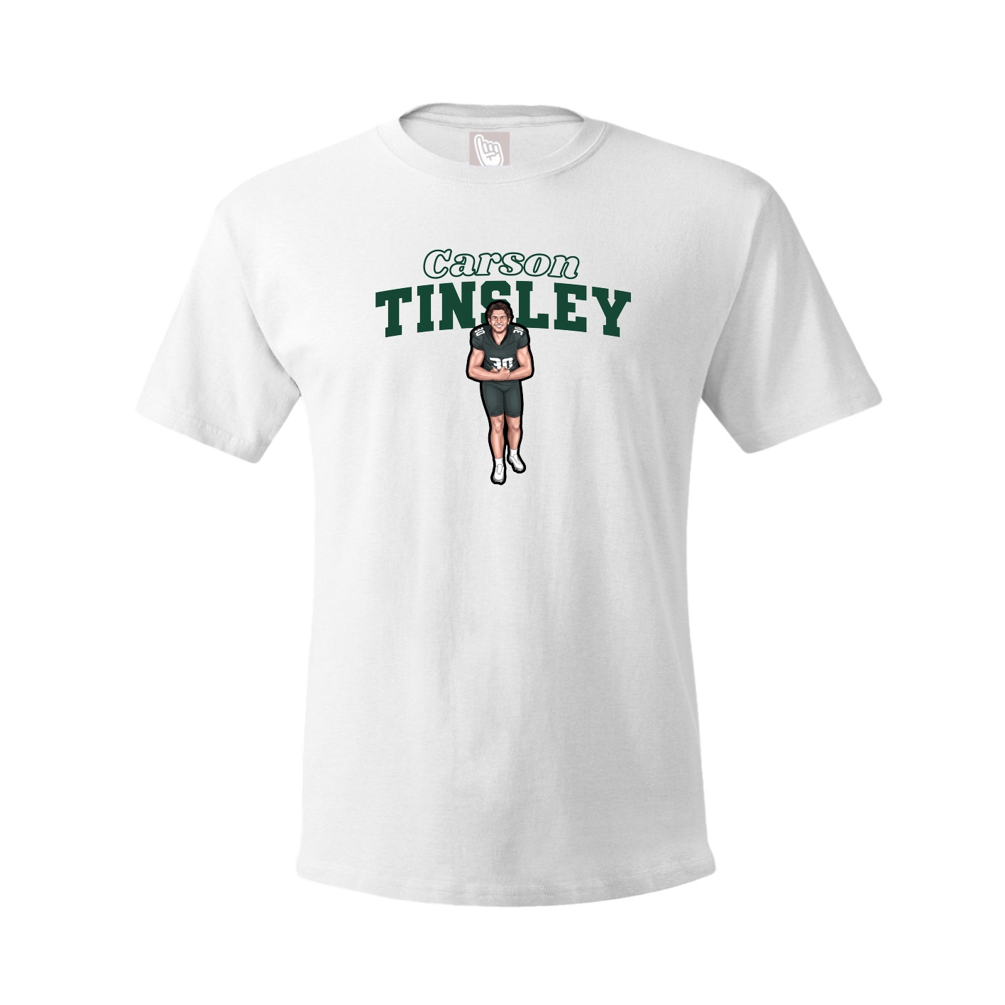 Tee — Name Arch in White