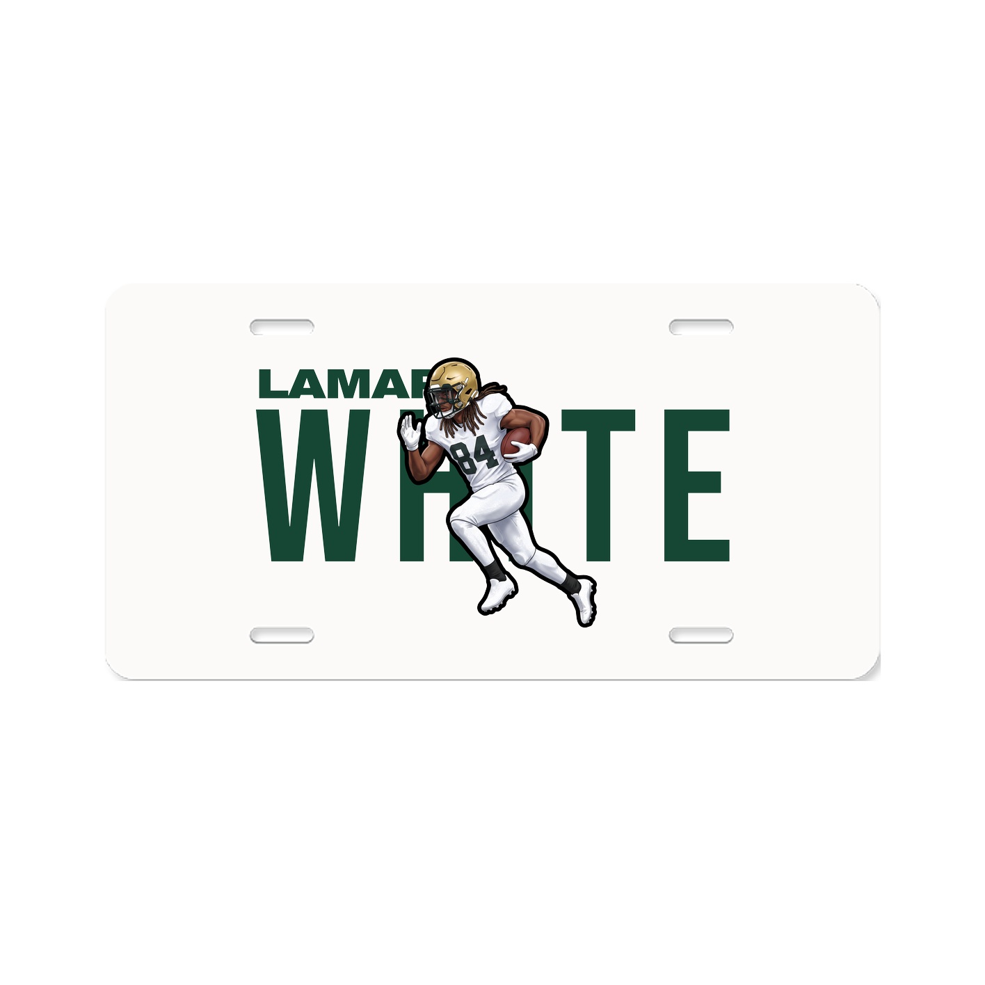 License Plate — Player Name in Classic