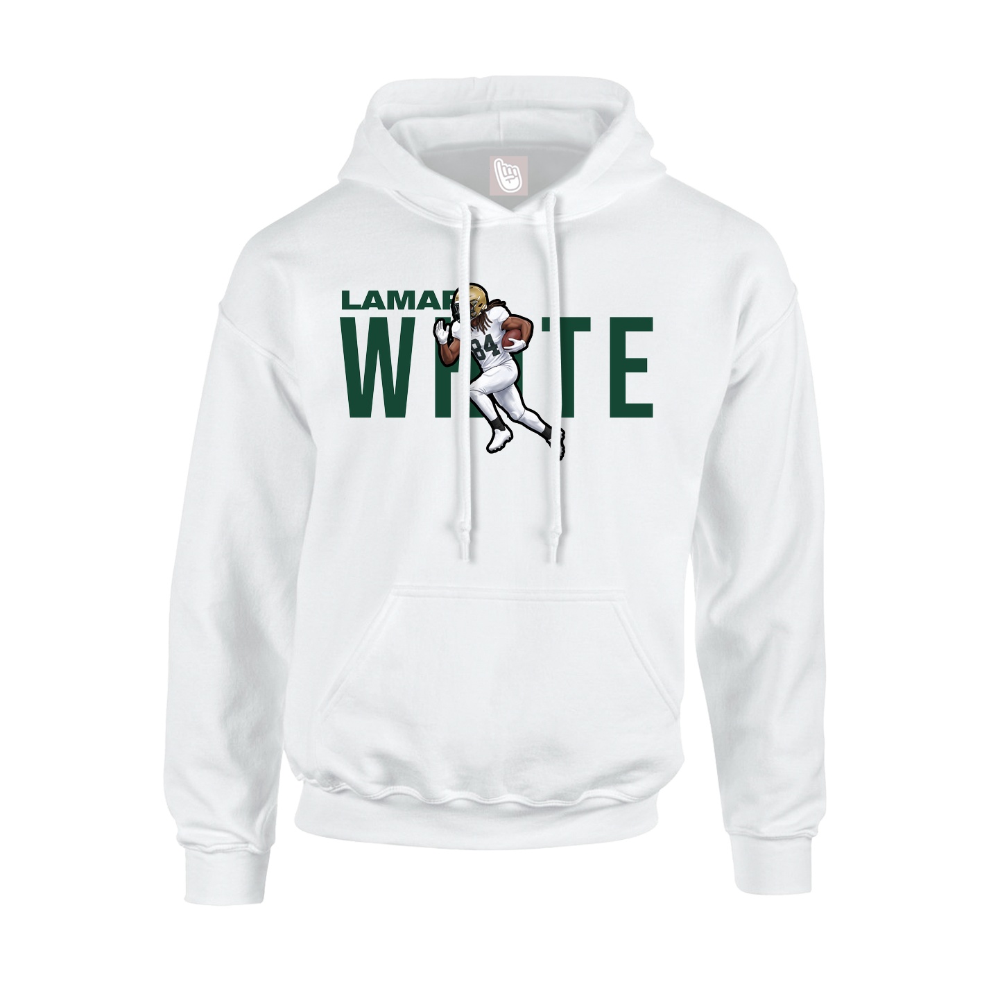 Hoodie — Player Name in White