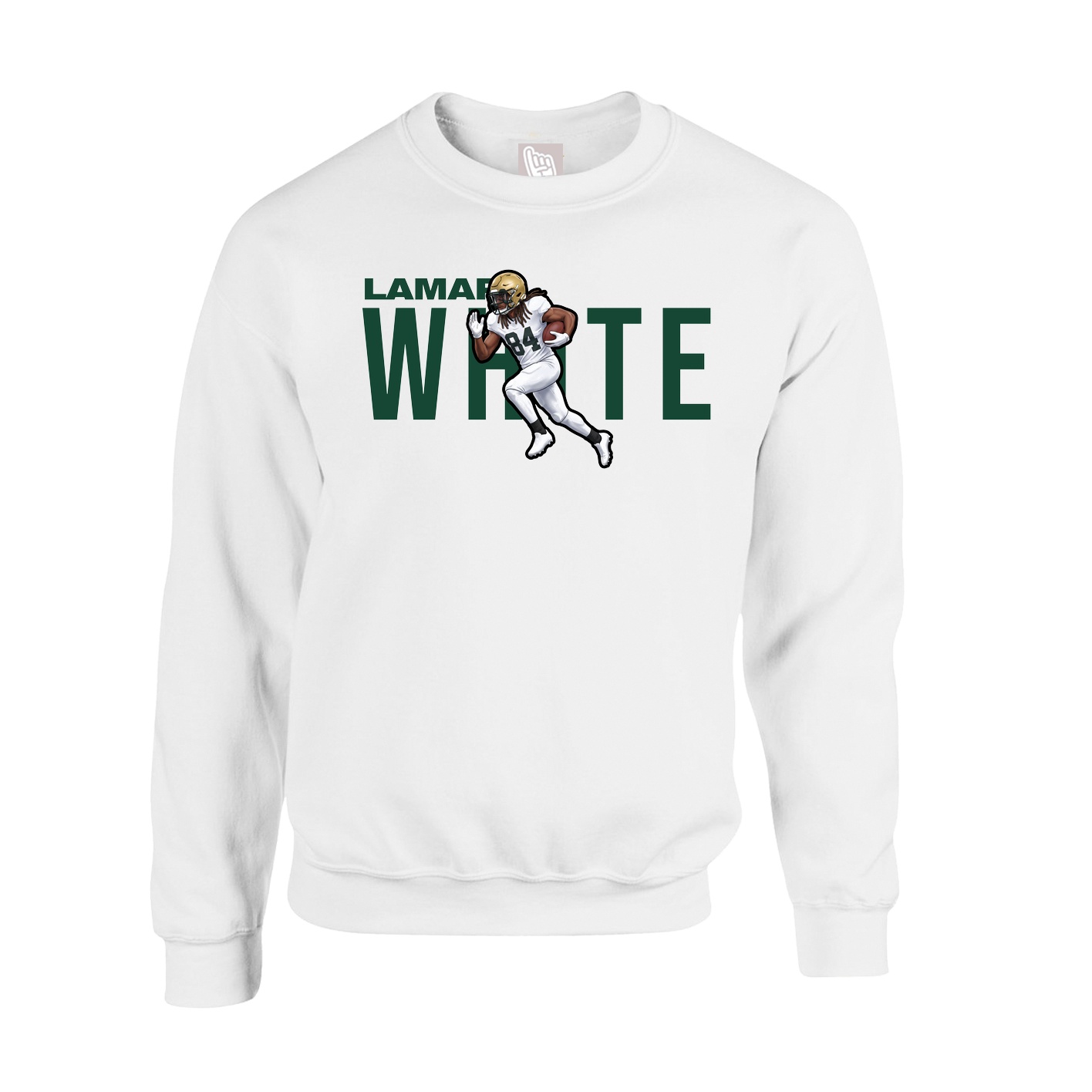 Fleece Crew — Player Name in White