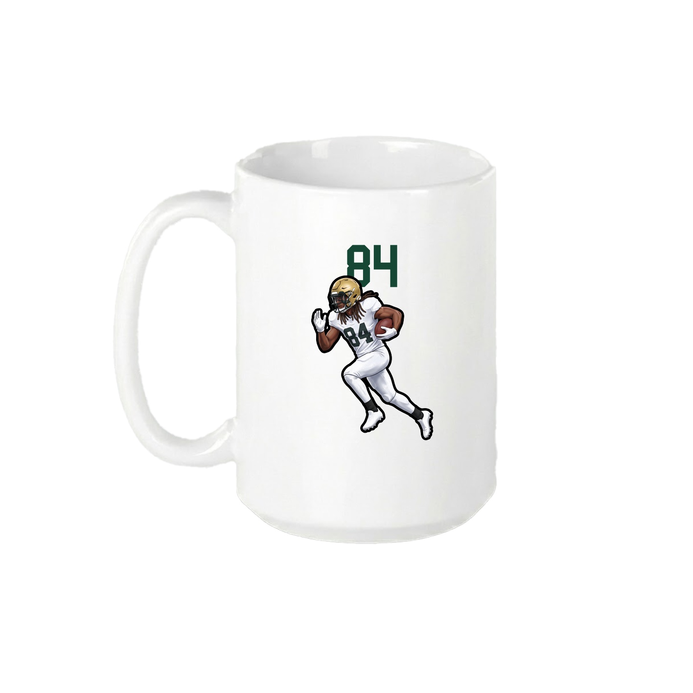 15oz Coffee Mug — Number Top in White