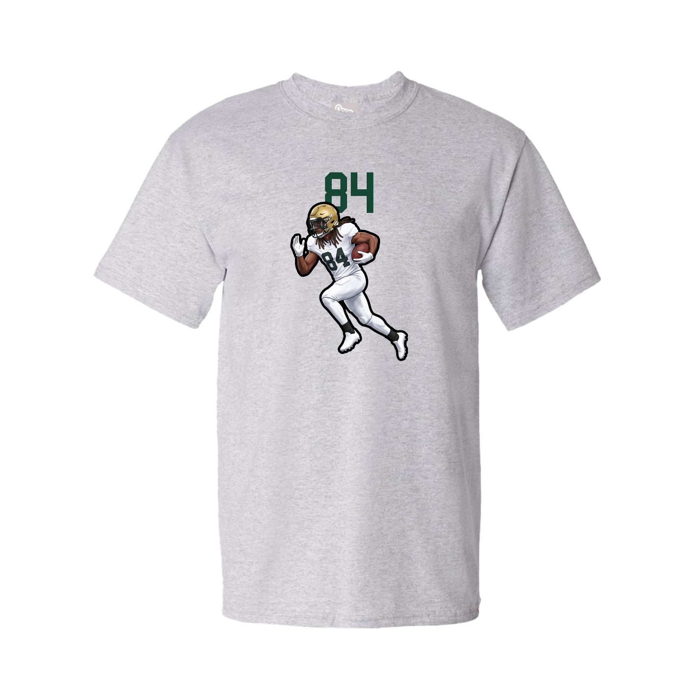Youth Tee — Number Top in Grey