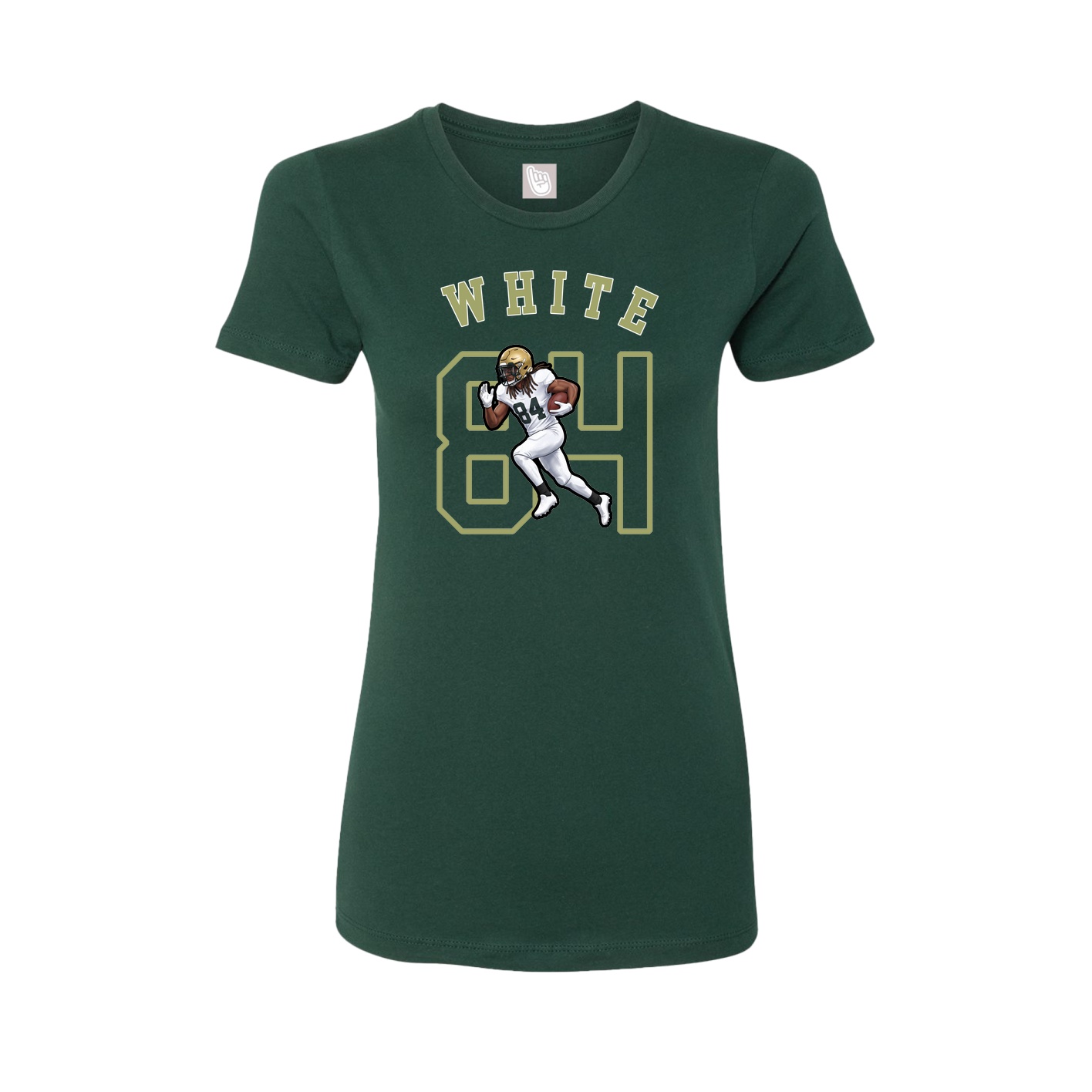 Fitted Women's Tee — Shirsey Arch in Green