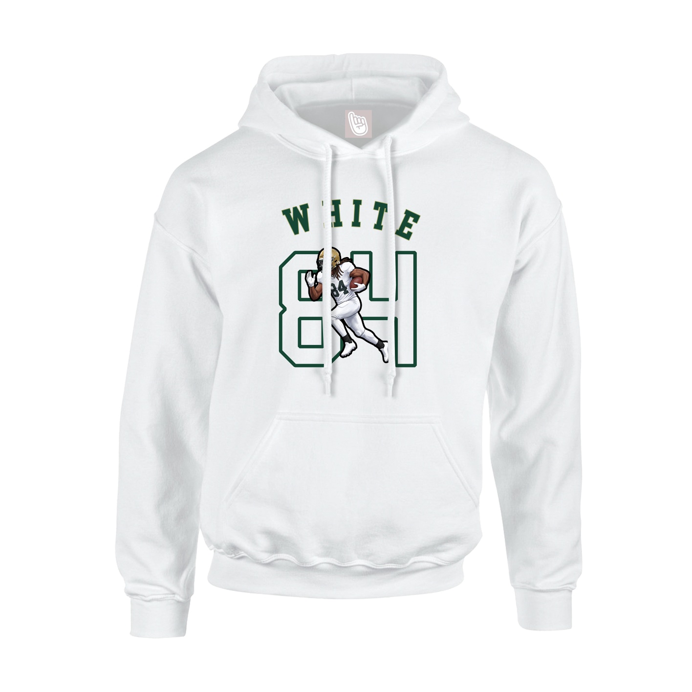 Hoodie — Shirsey Arch in White