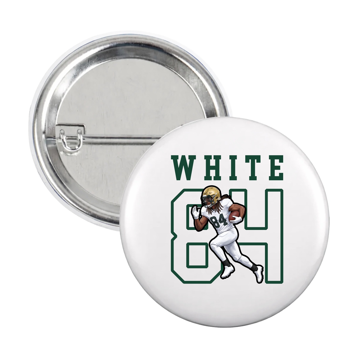 Game Day Button — Shirsey in White