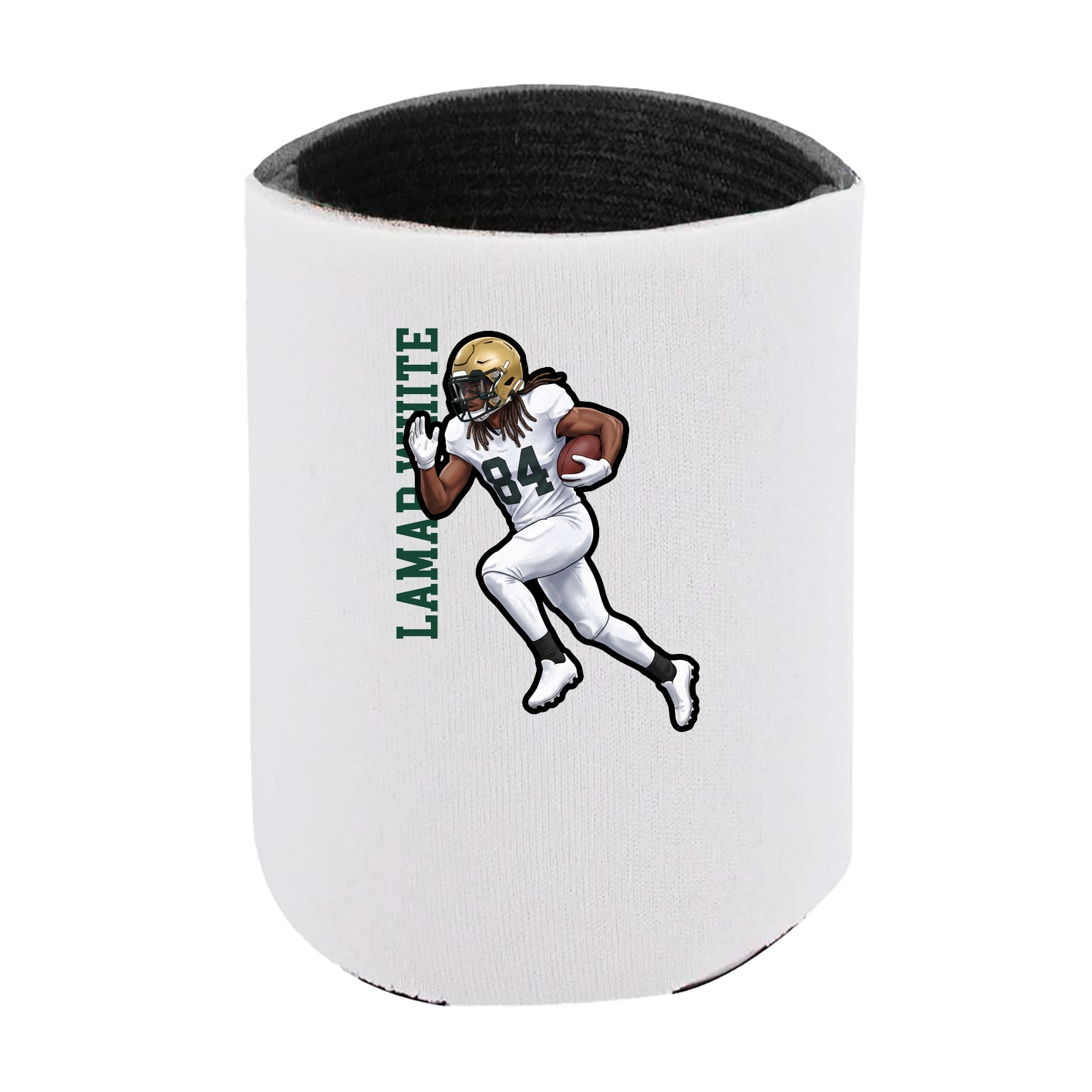 Can Holder — Name Vertical in White