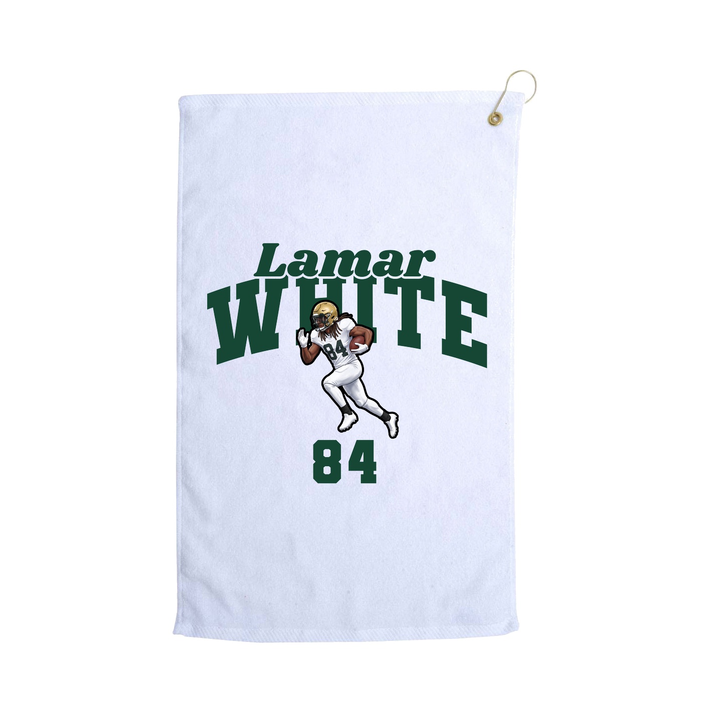 Golf Towel — Signature Arch in White