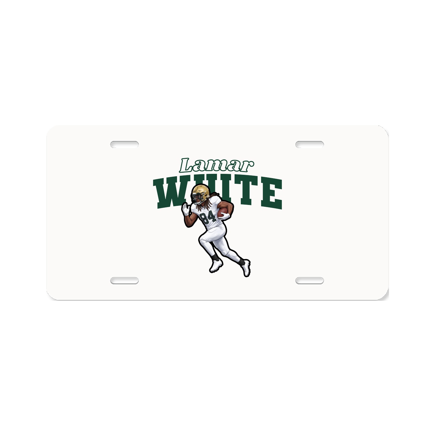 License Plate — Name Arch in Classic