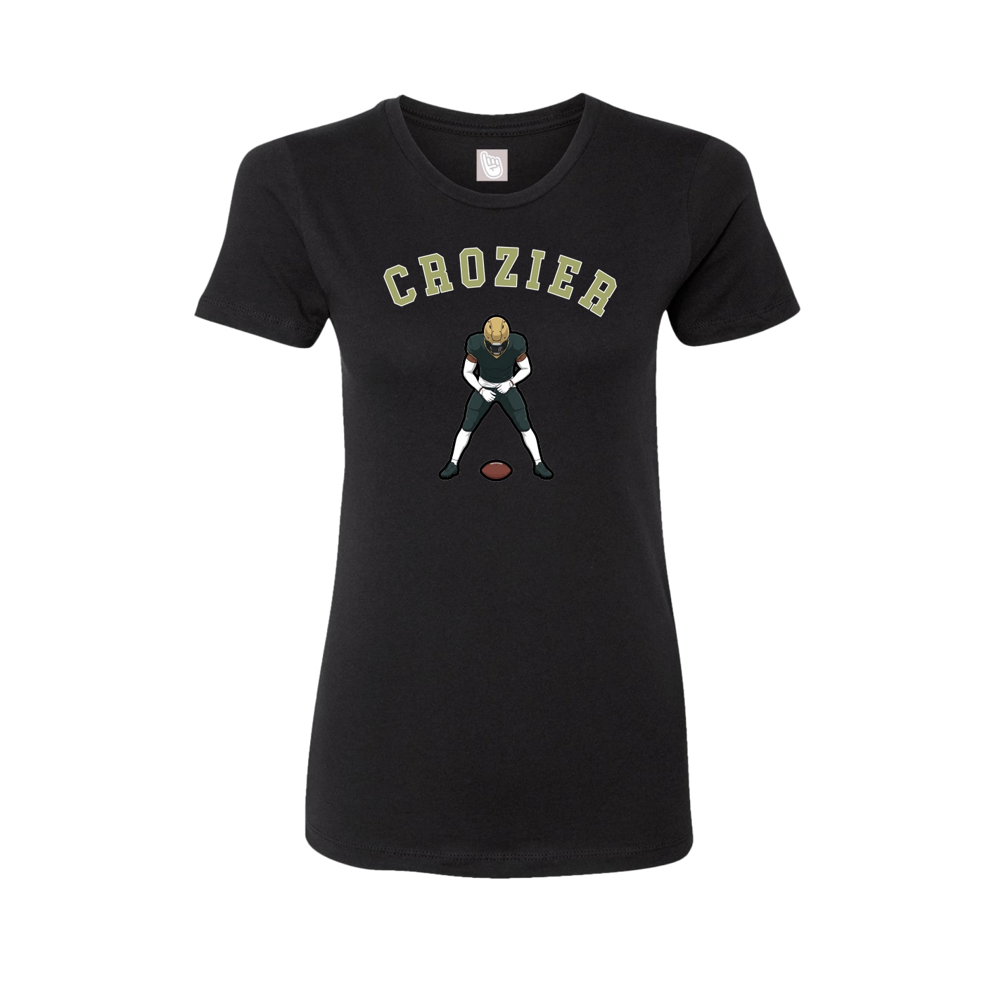 Fitted Women's Tee — Shirsey Arch in Black