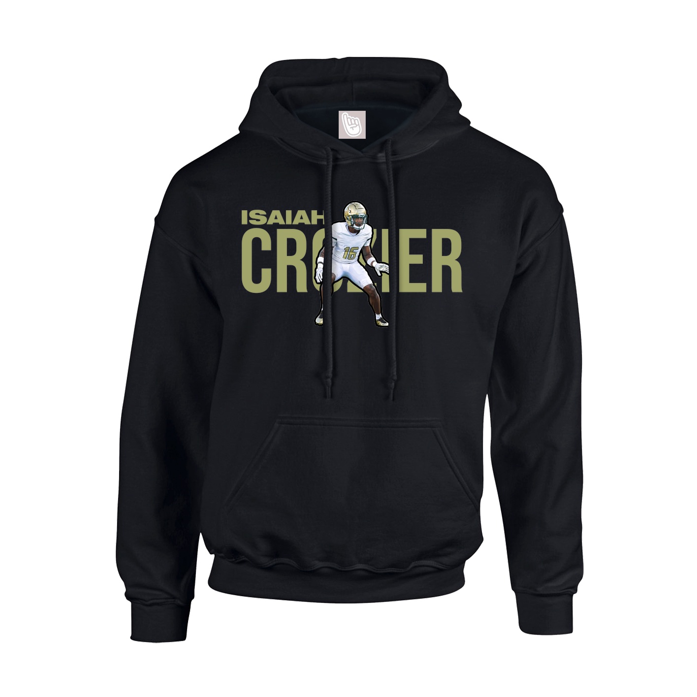 Youth Hoodie — Player Name in Black