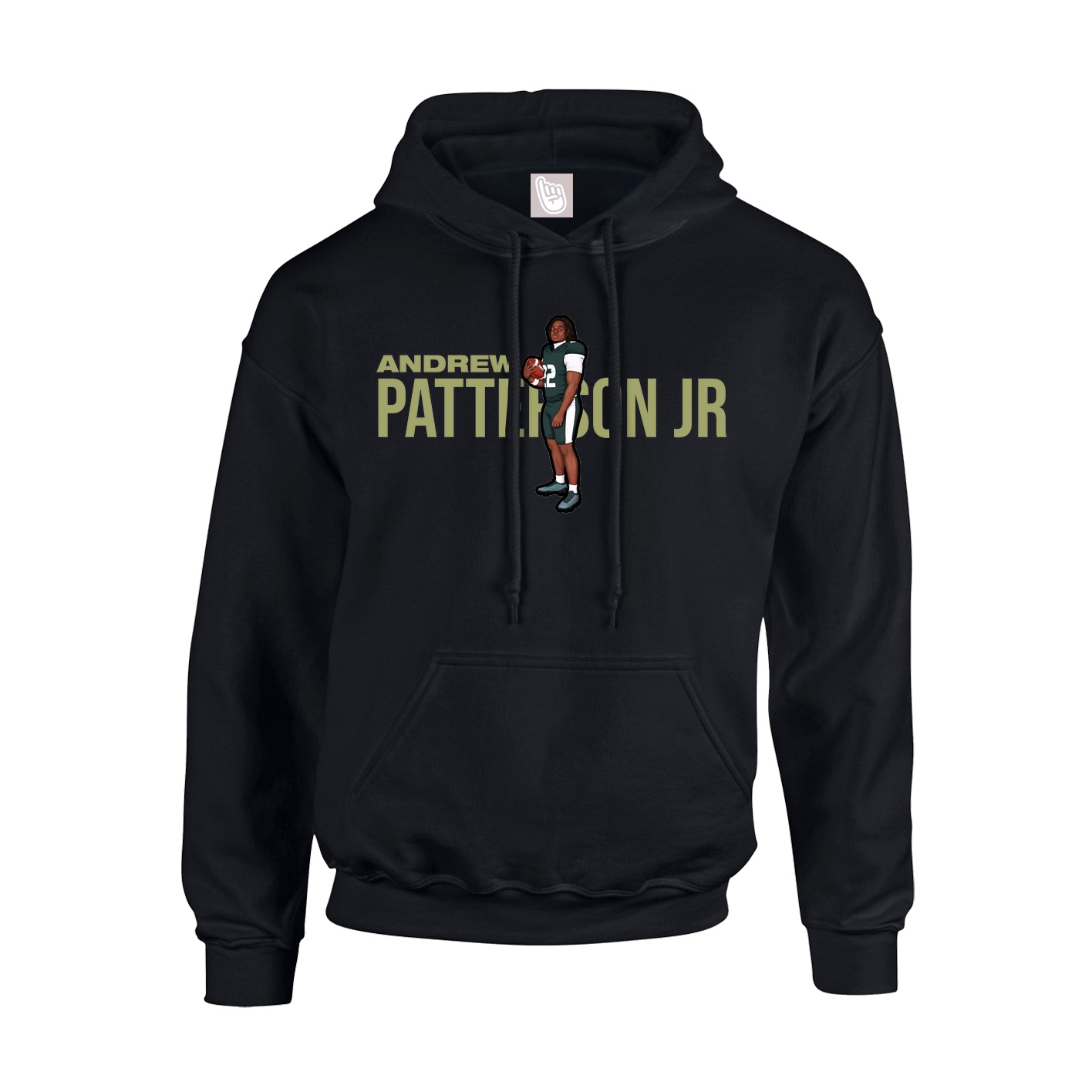 Hoodie — Player Name in Black