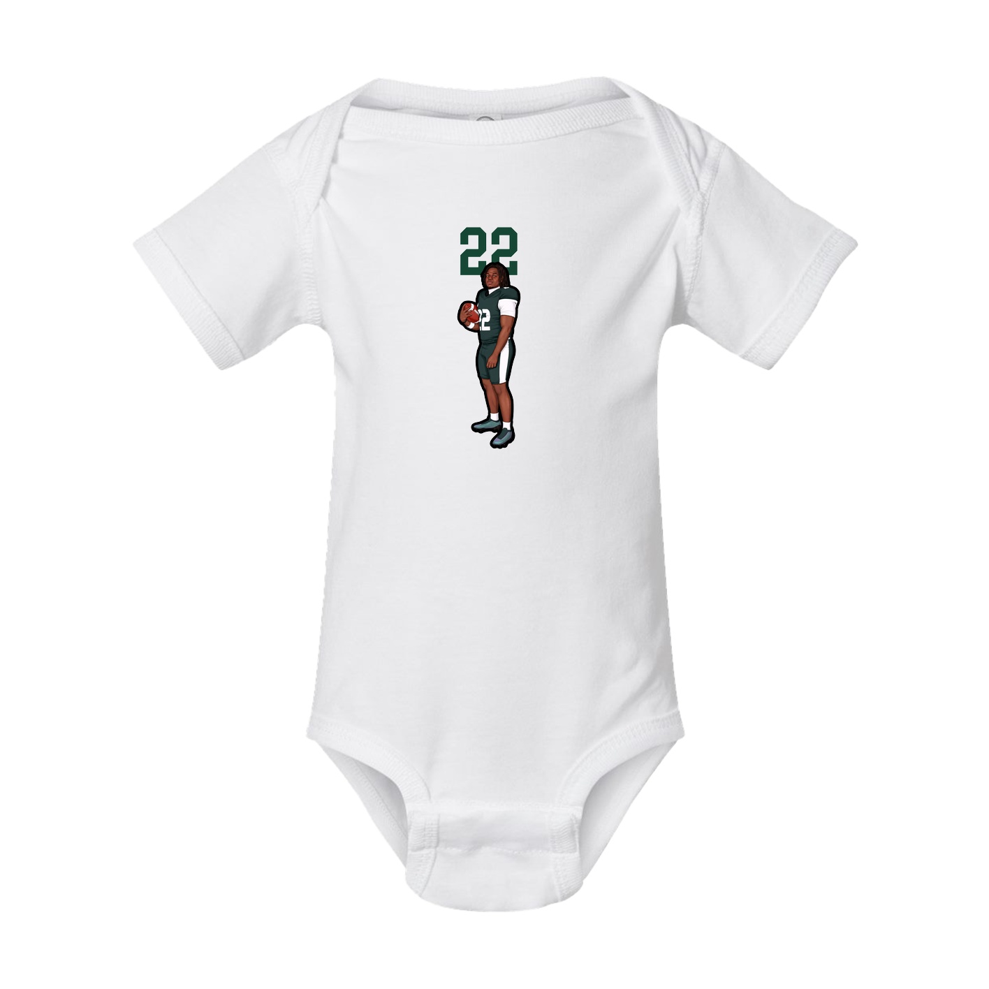 Baby Onesie — Number Top in White