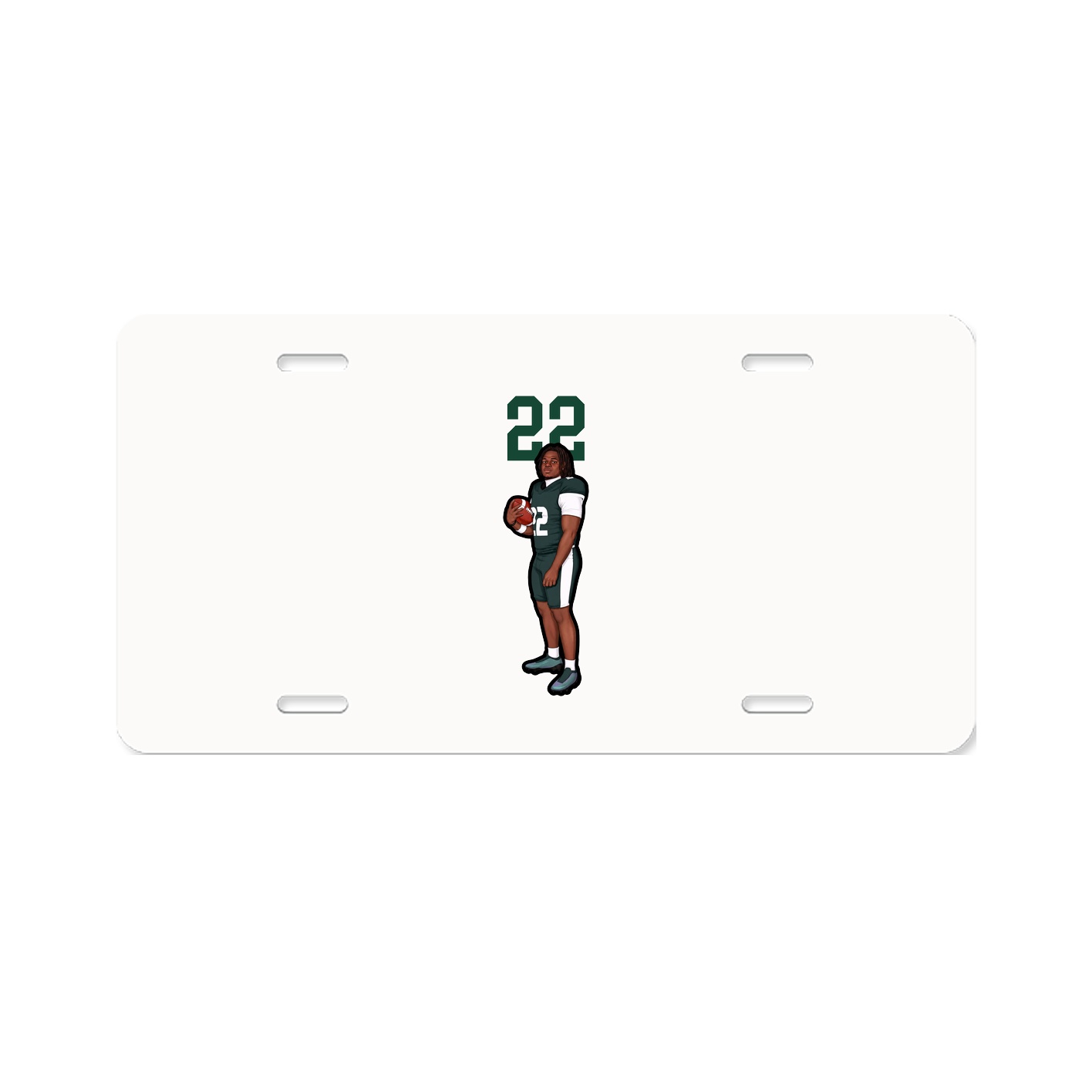 License Plate — Number Top in Classic