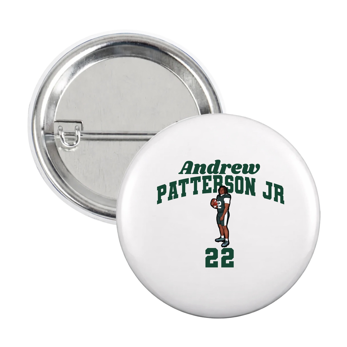 Game Day Button — Signature Arch in White