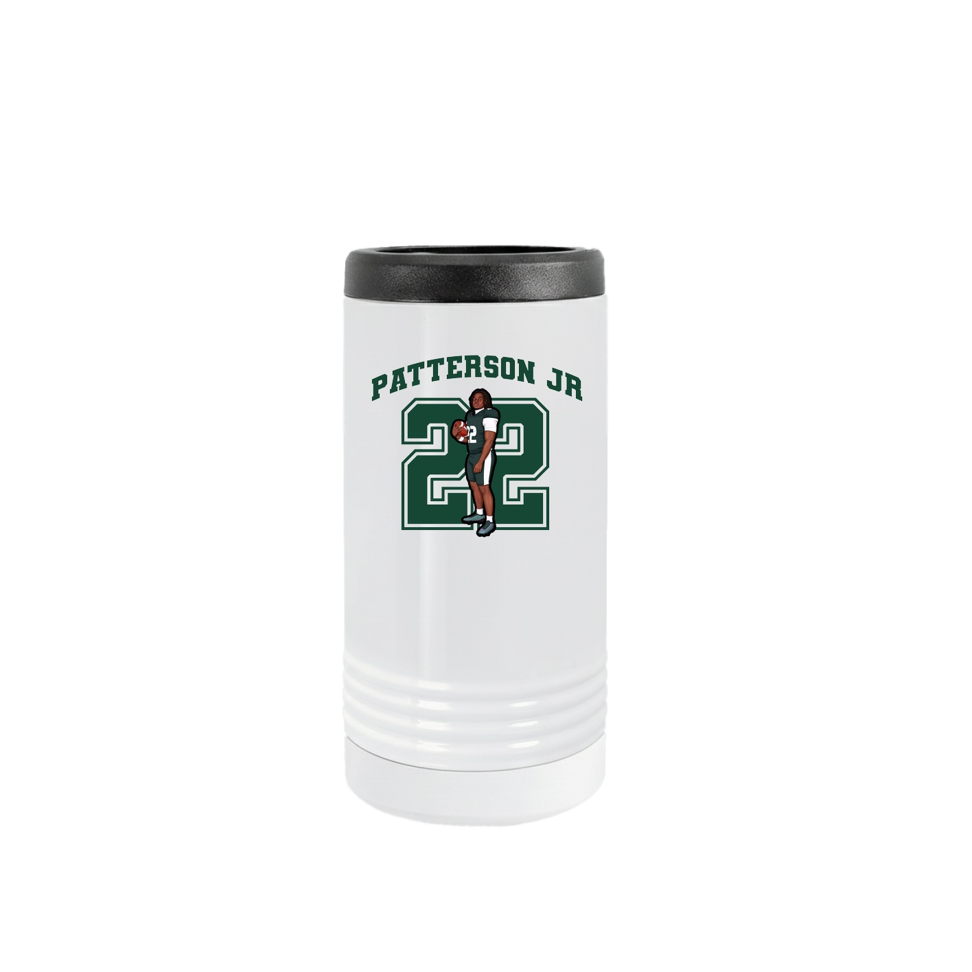 Slim Beverage Holder — Number in White