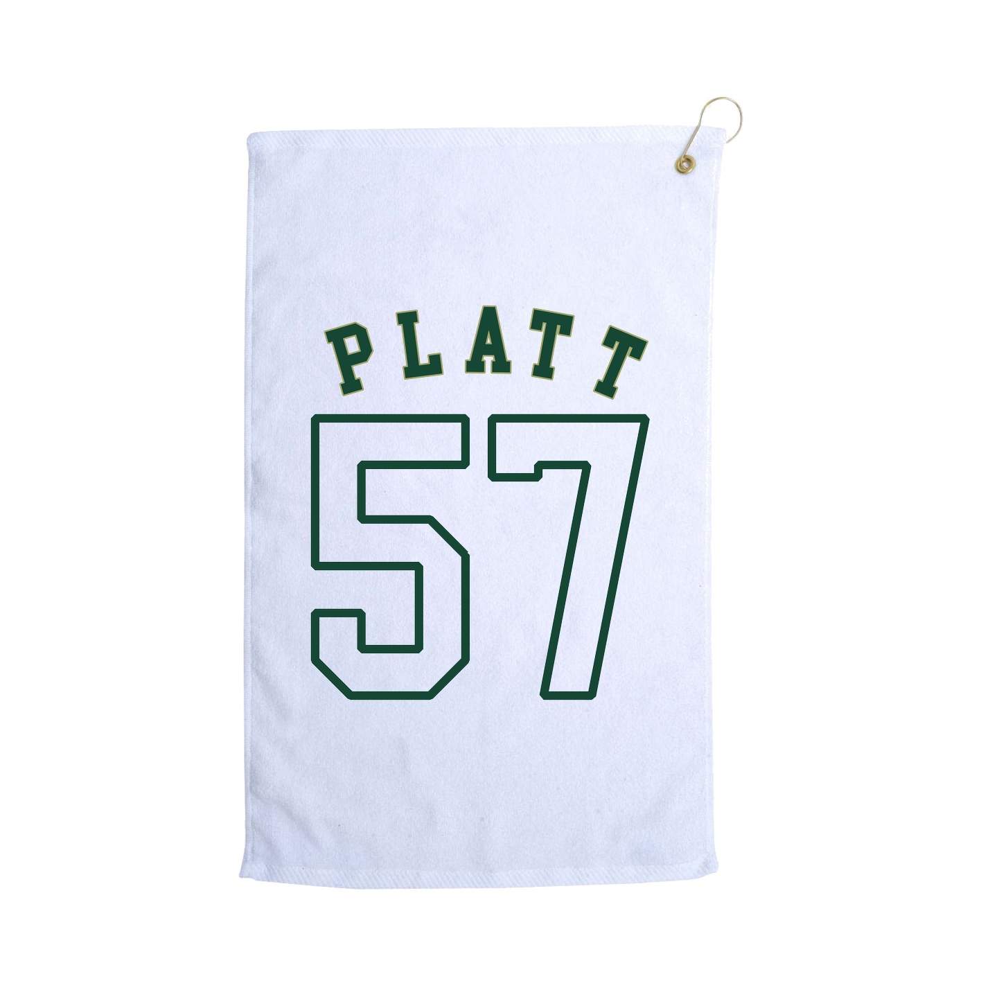 Golf Towel — Shirsey Arch in White