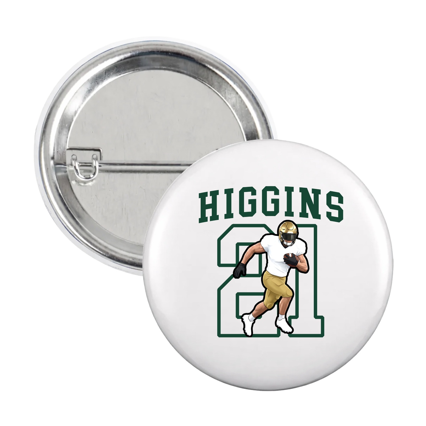 Game Day Button — Shirsey in White