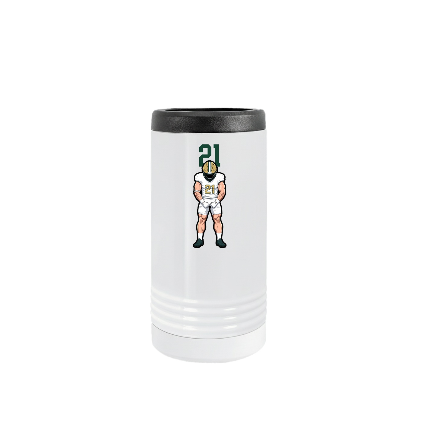 Slim Beverage Holder — Number Top in White