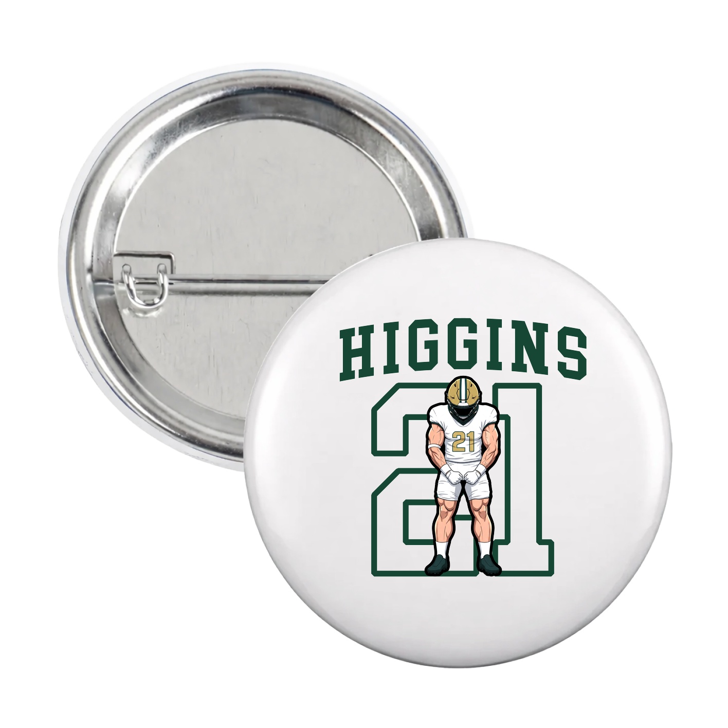 Game Day Button — Shirsey in White