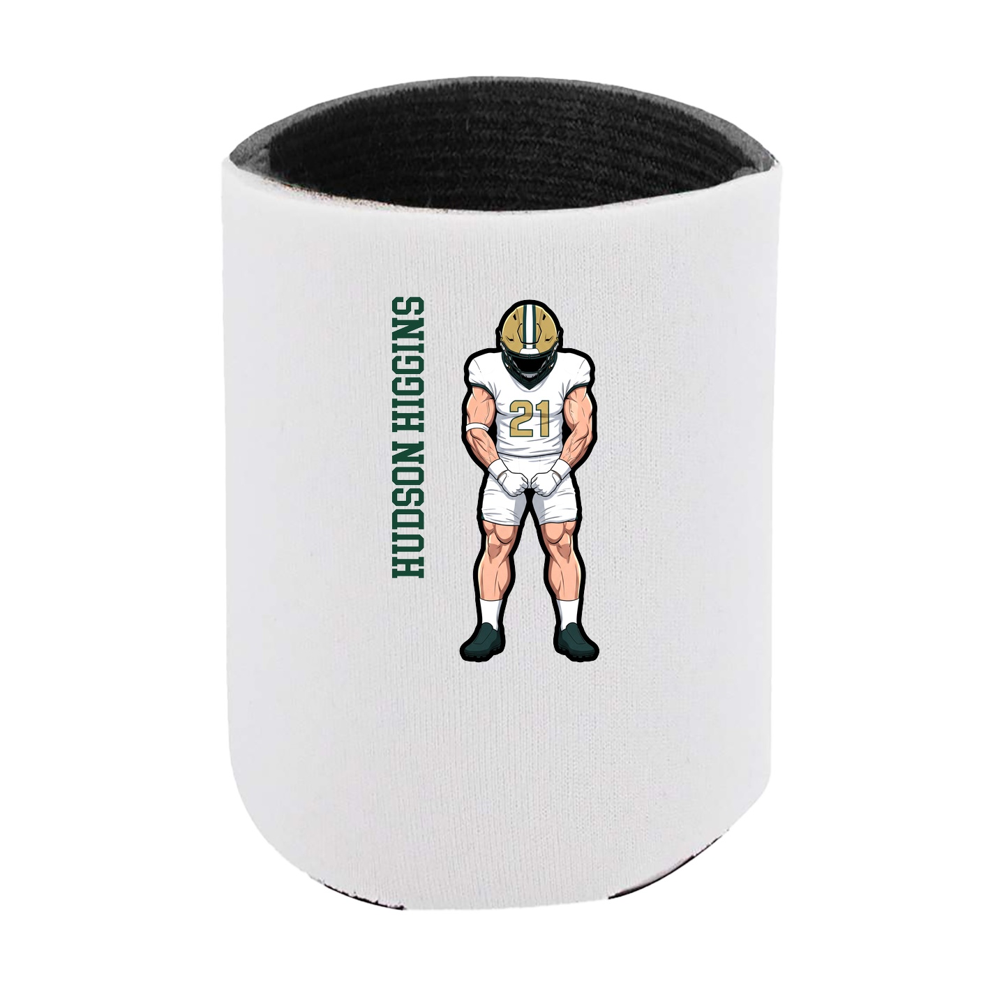 Can Holder — Name Vertical in White