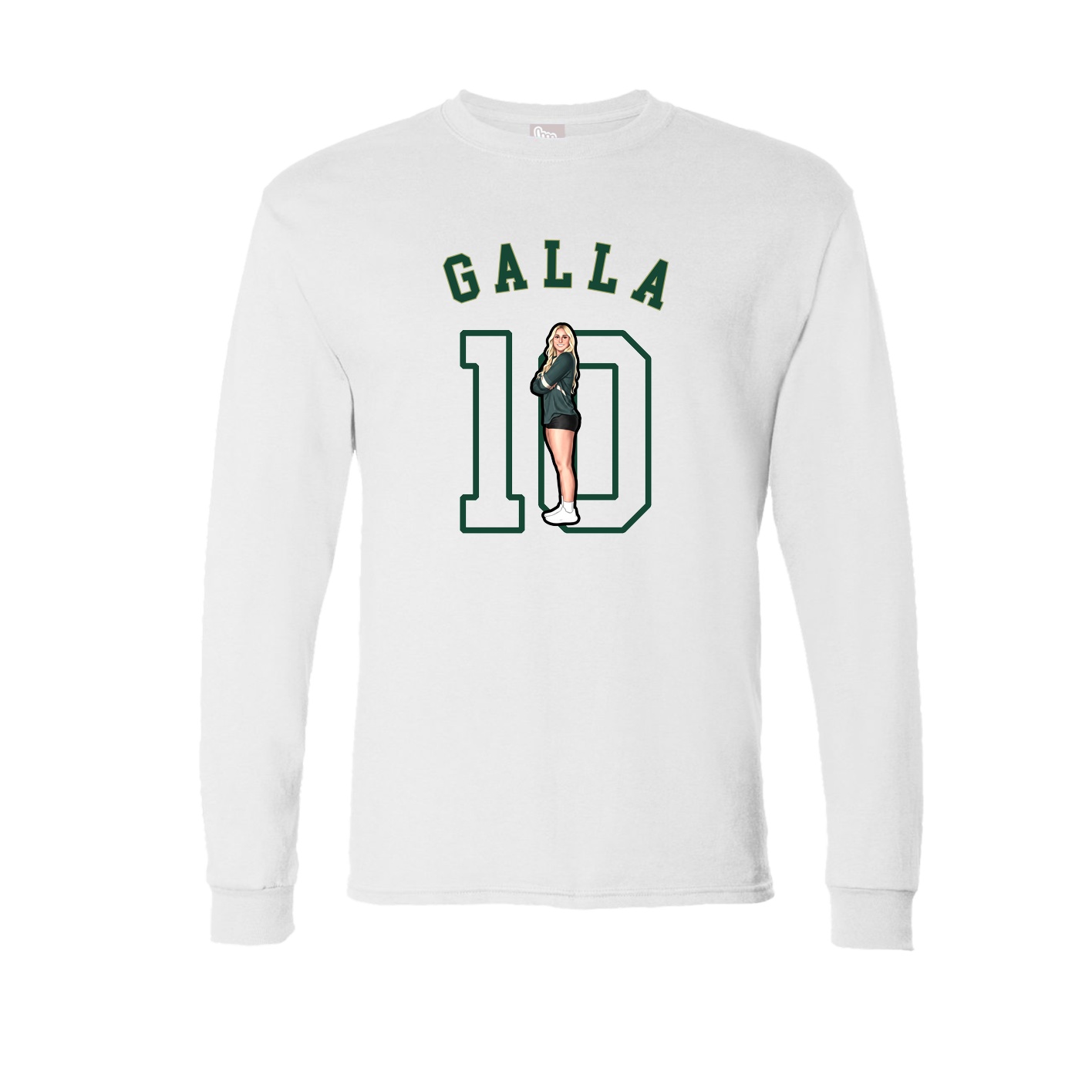 Long Sleeve Tee — Shirsey Arch in White