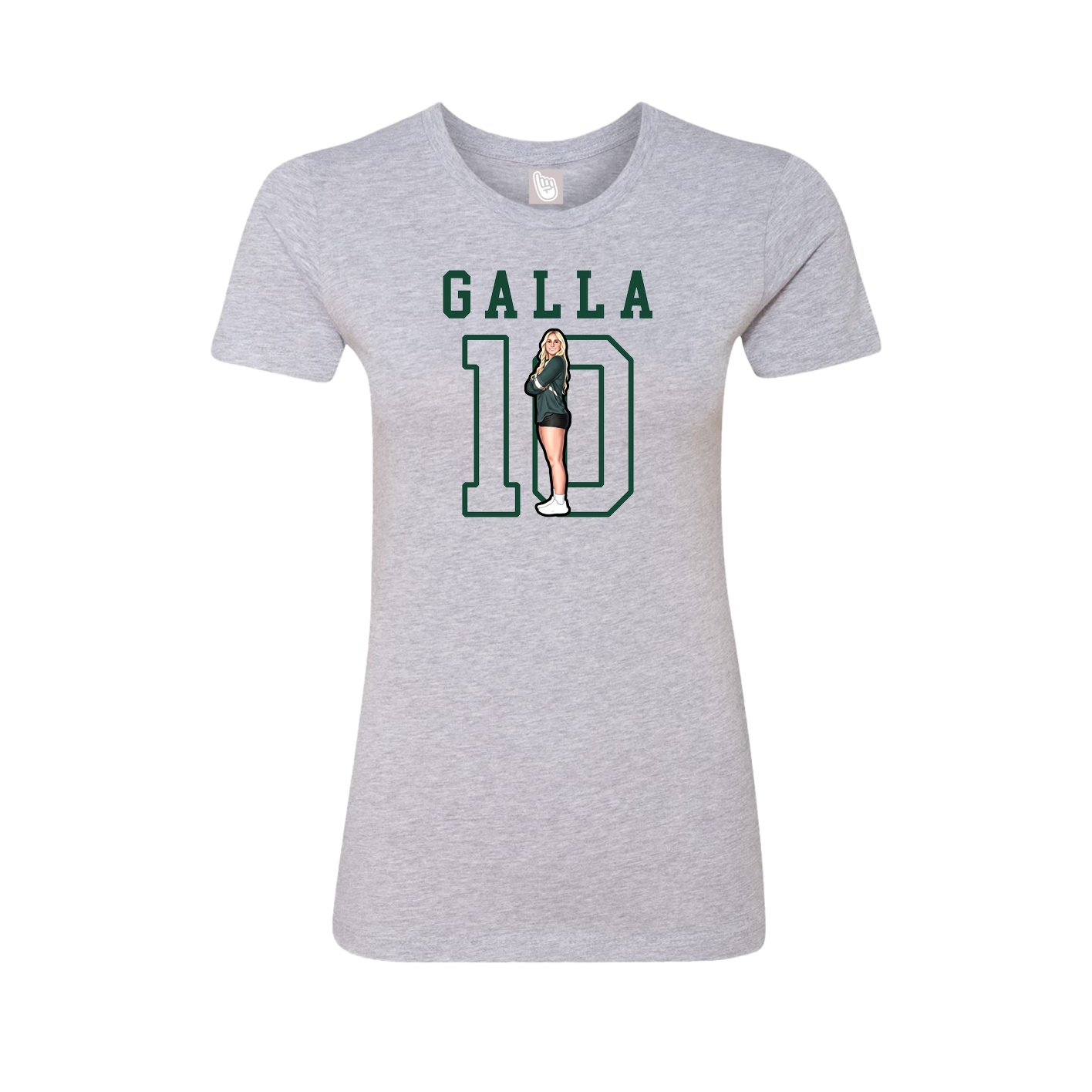 Fitted Women's Tee — Shirsey in Grey