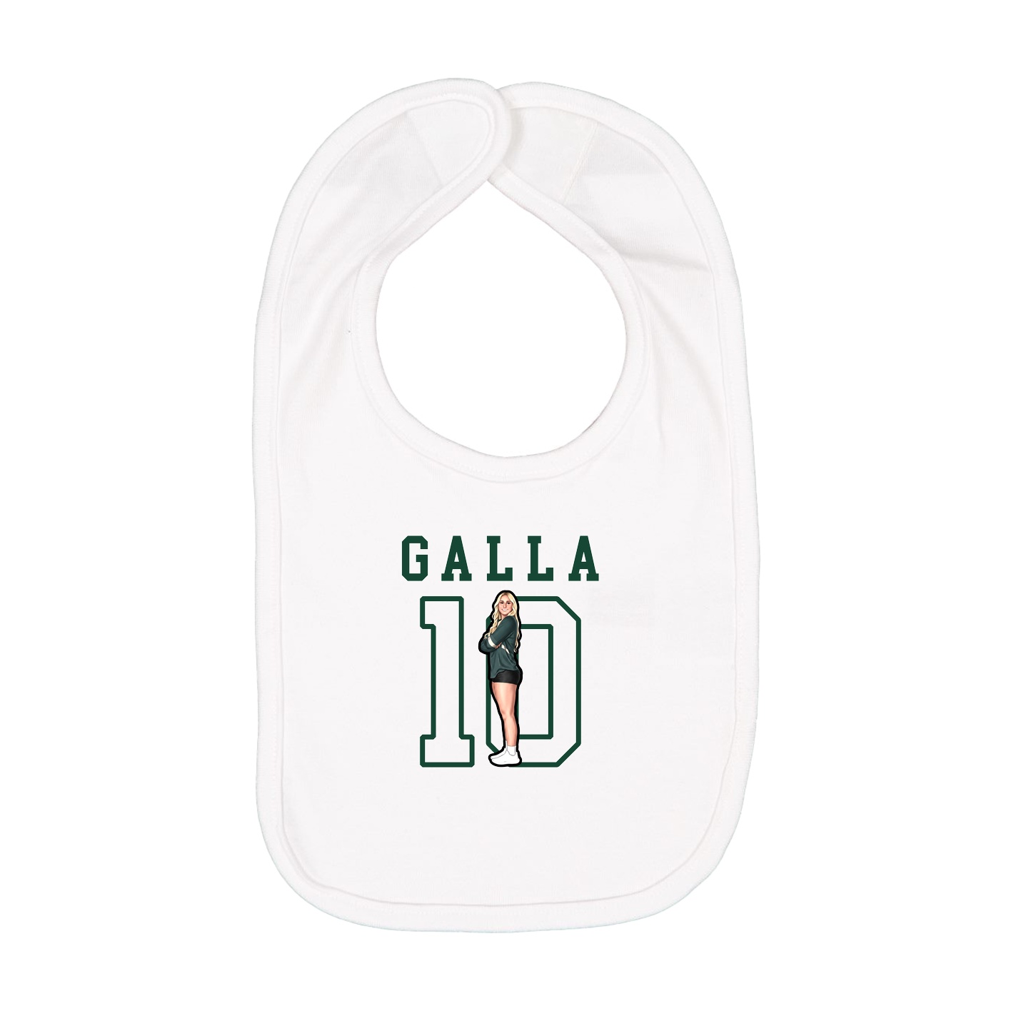 Infant Bib — Shirsey in White