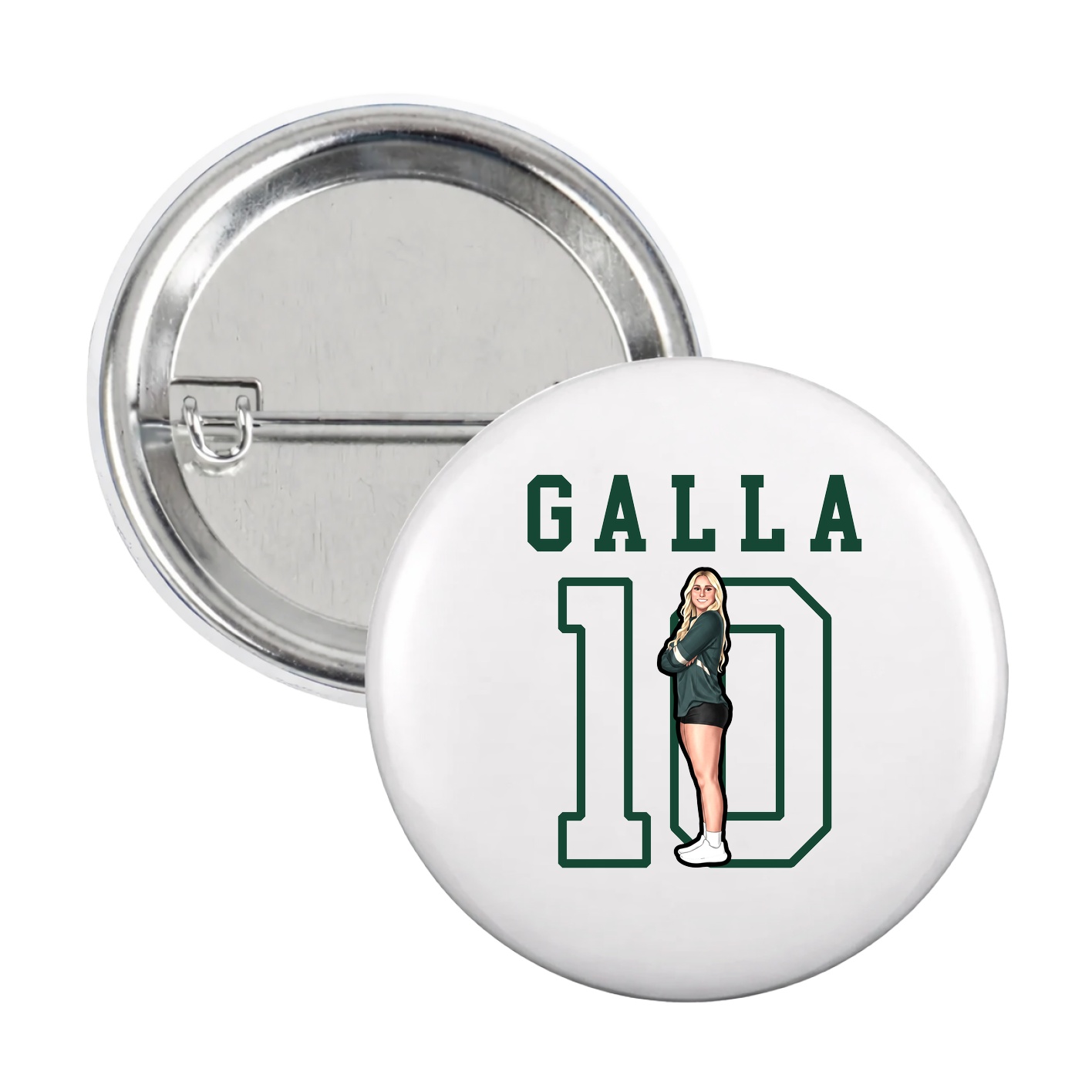 Game Day Button — Shirsey in White
