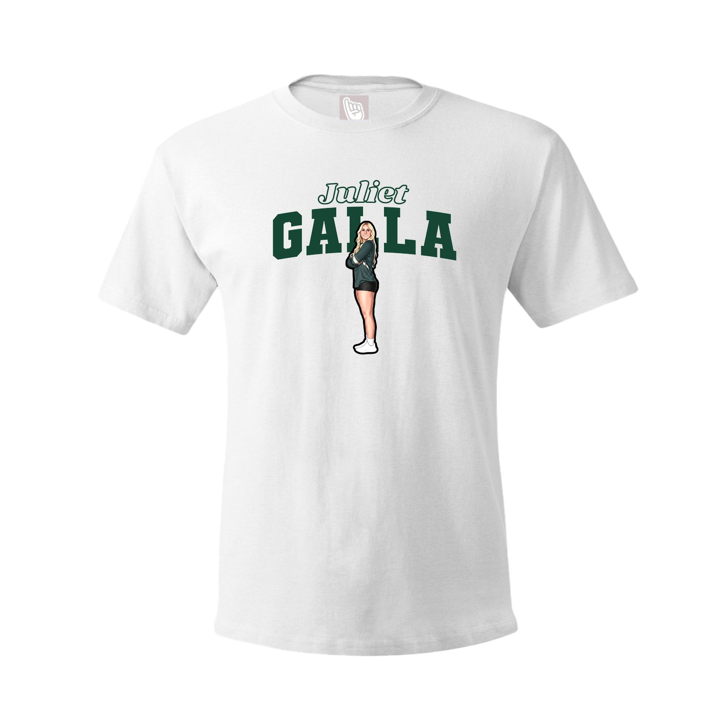 Tee — Name Arch in White