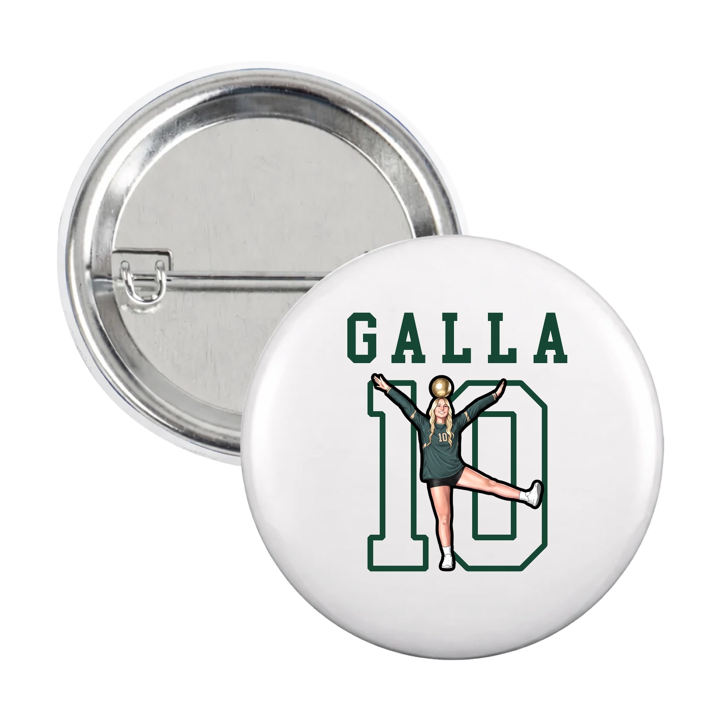 Game Day Button — Shirsey in White
