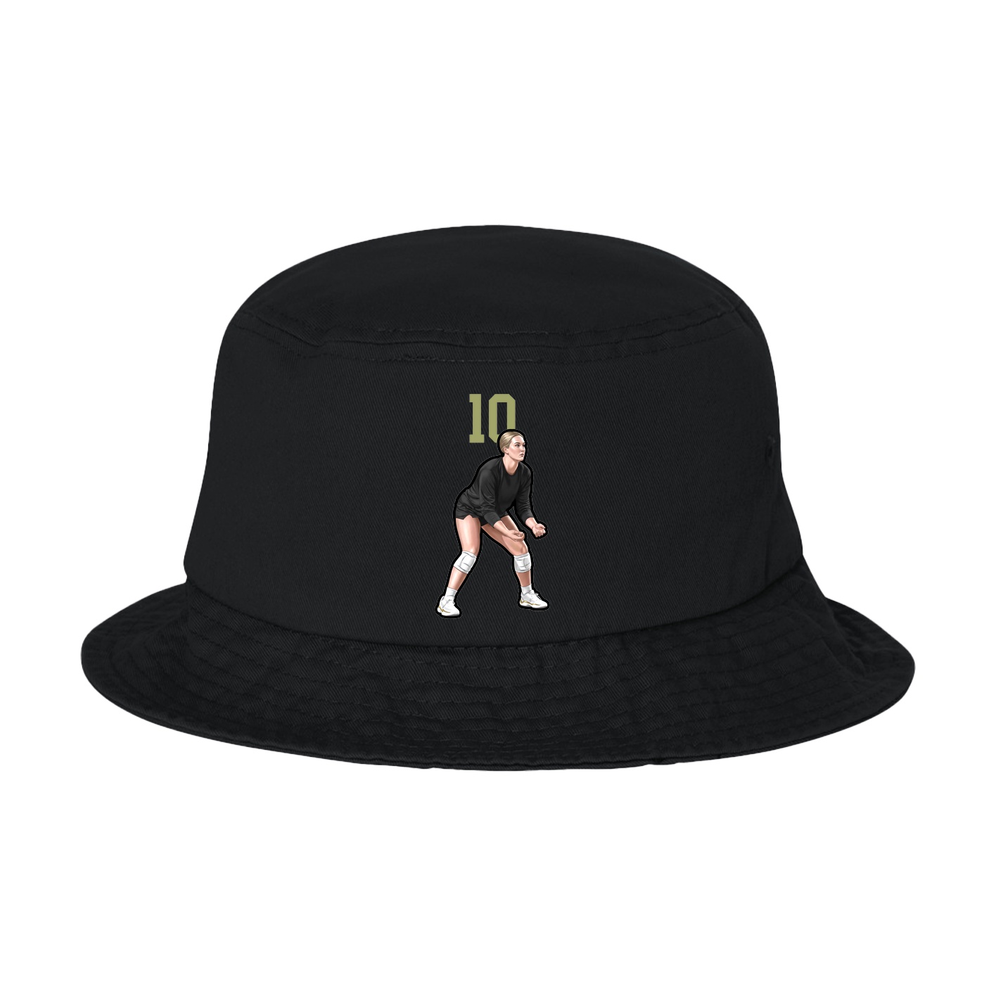 Bucket Cap — Number Top in Black