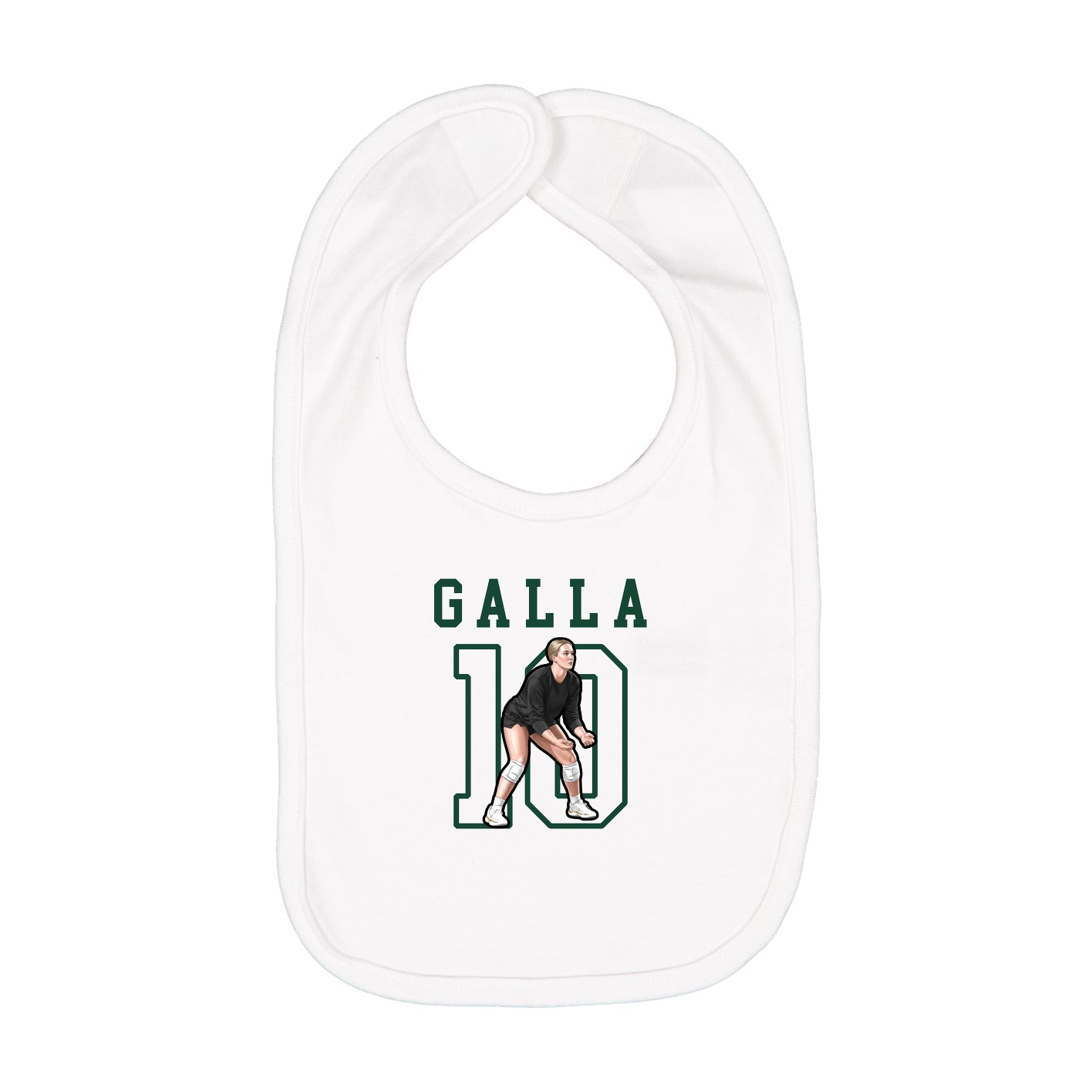 Infant Bib — Shirsey in White