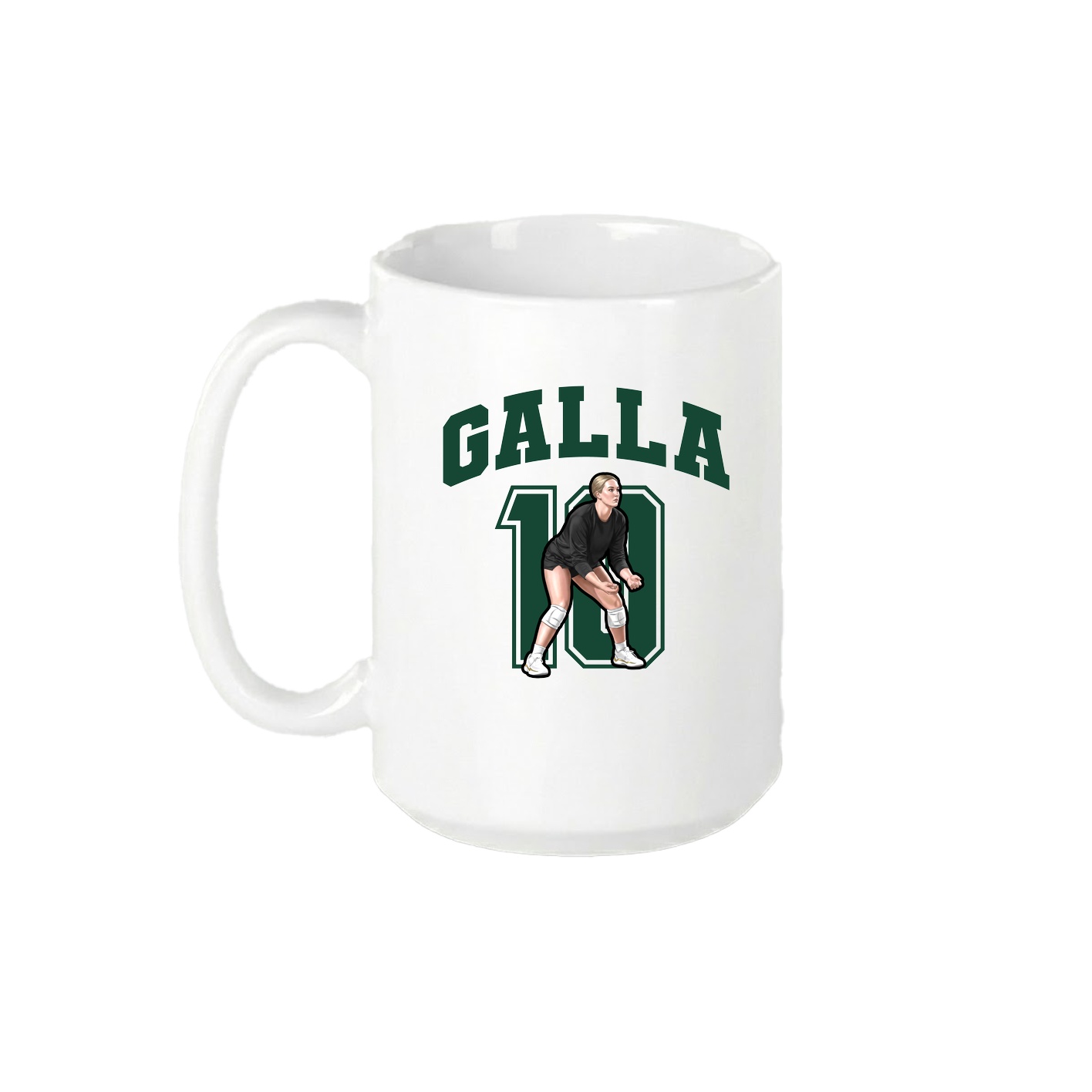 15oz Coffee Mug — Number in White