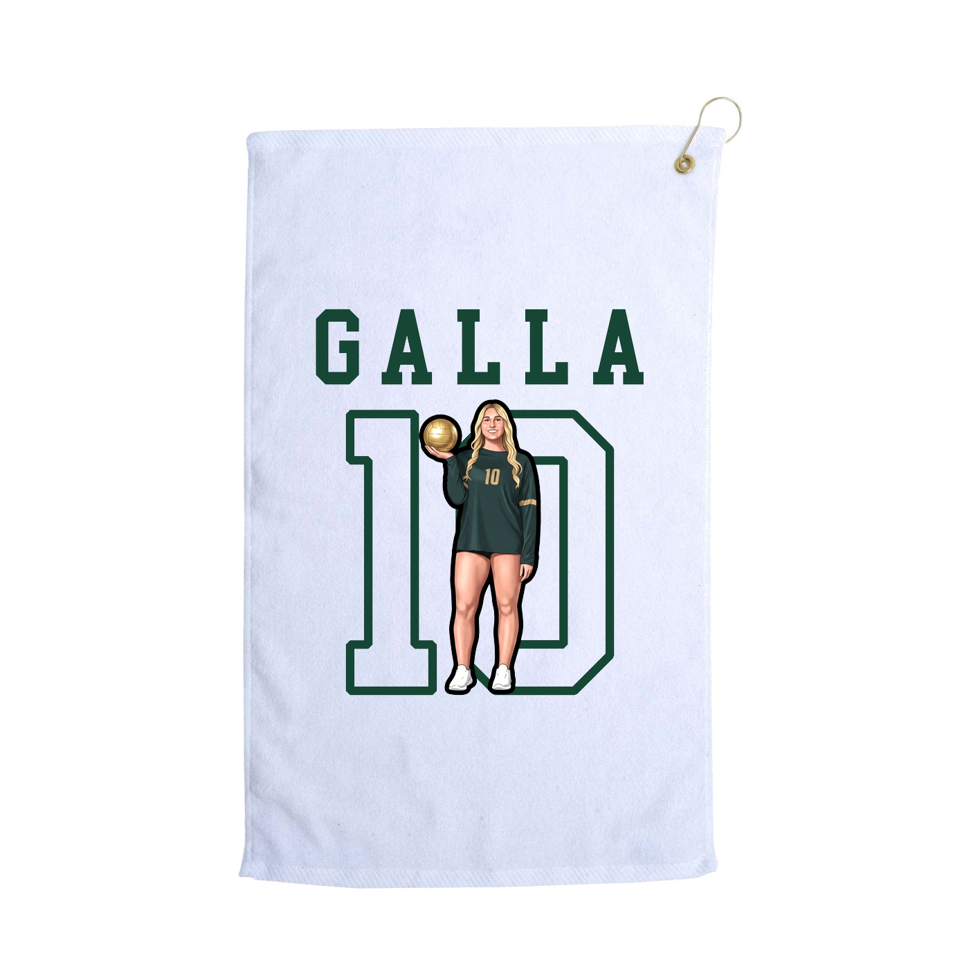 Golf Towel — Shirsey in White