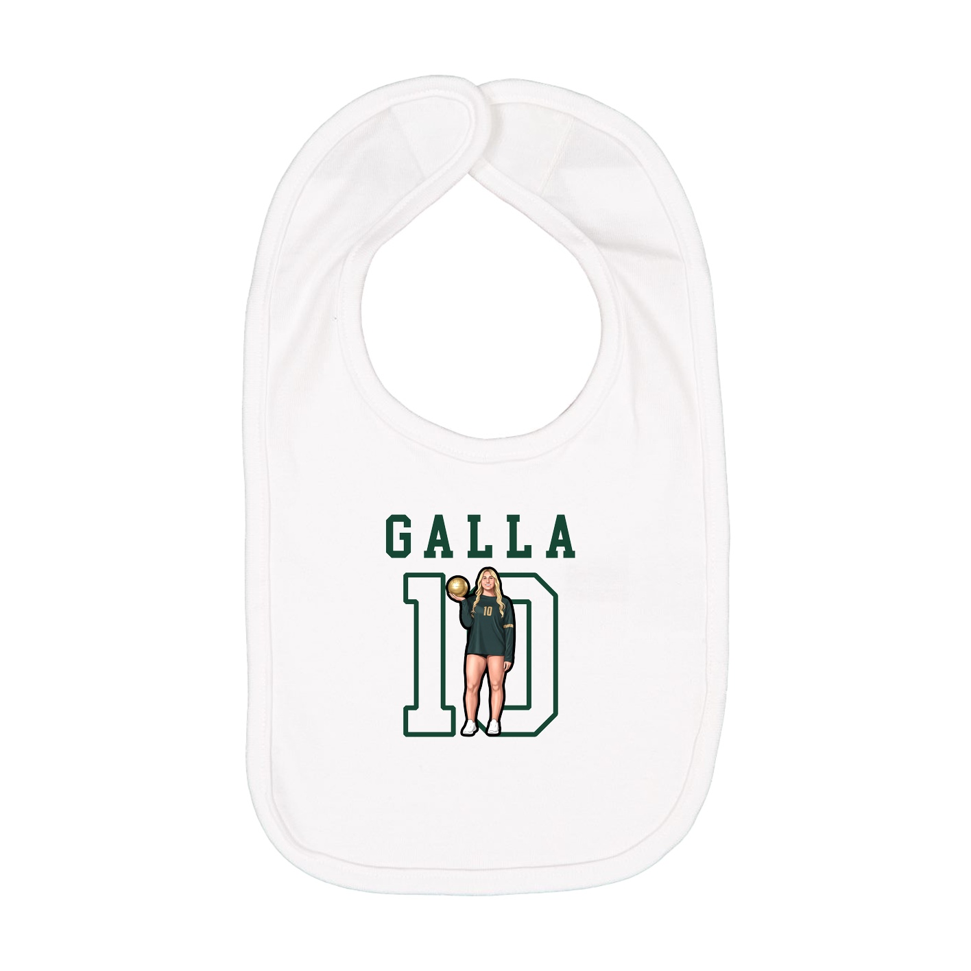 Infant Bib — Shirsey in White
