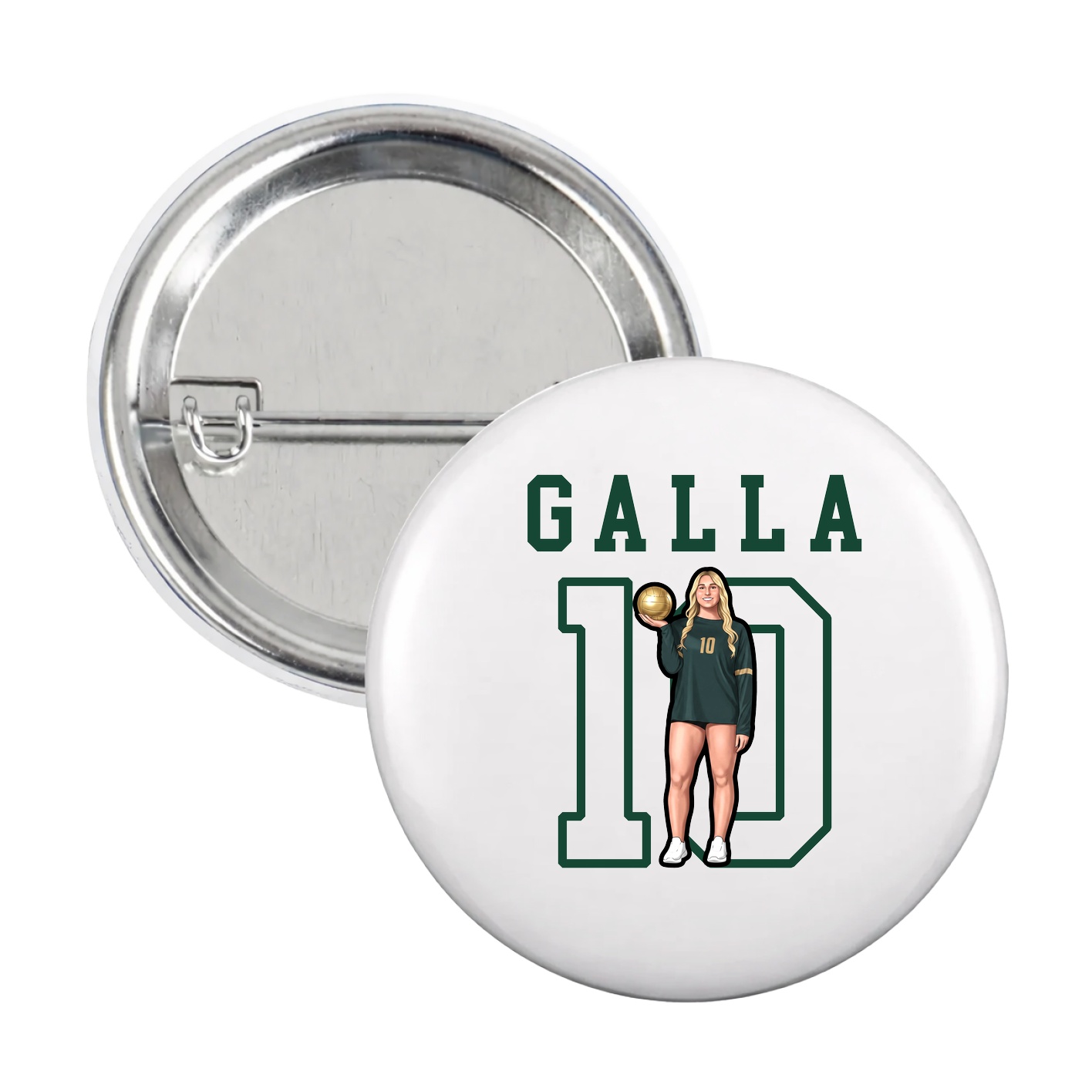 Game Day Button — Shirsey in White