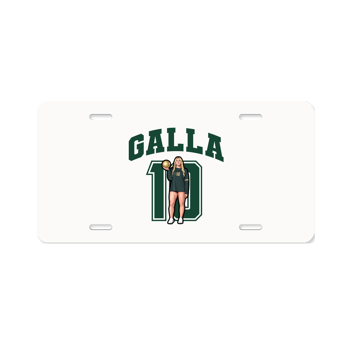 License Plate — Number in Classic